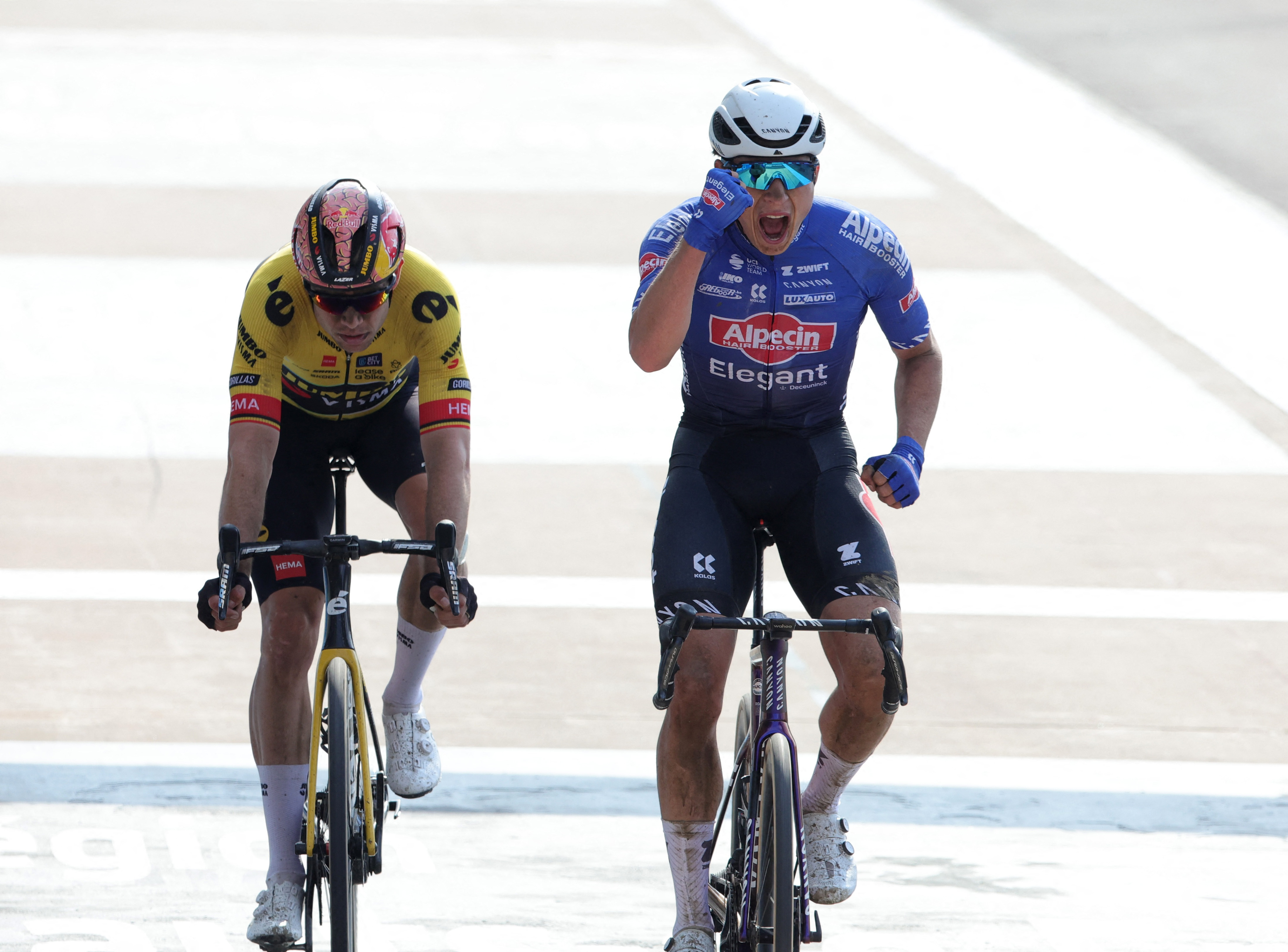 Van Der Poel Powers To Paris Roubaix Victory Reuters