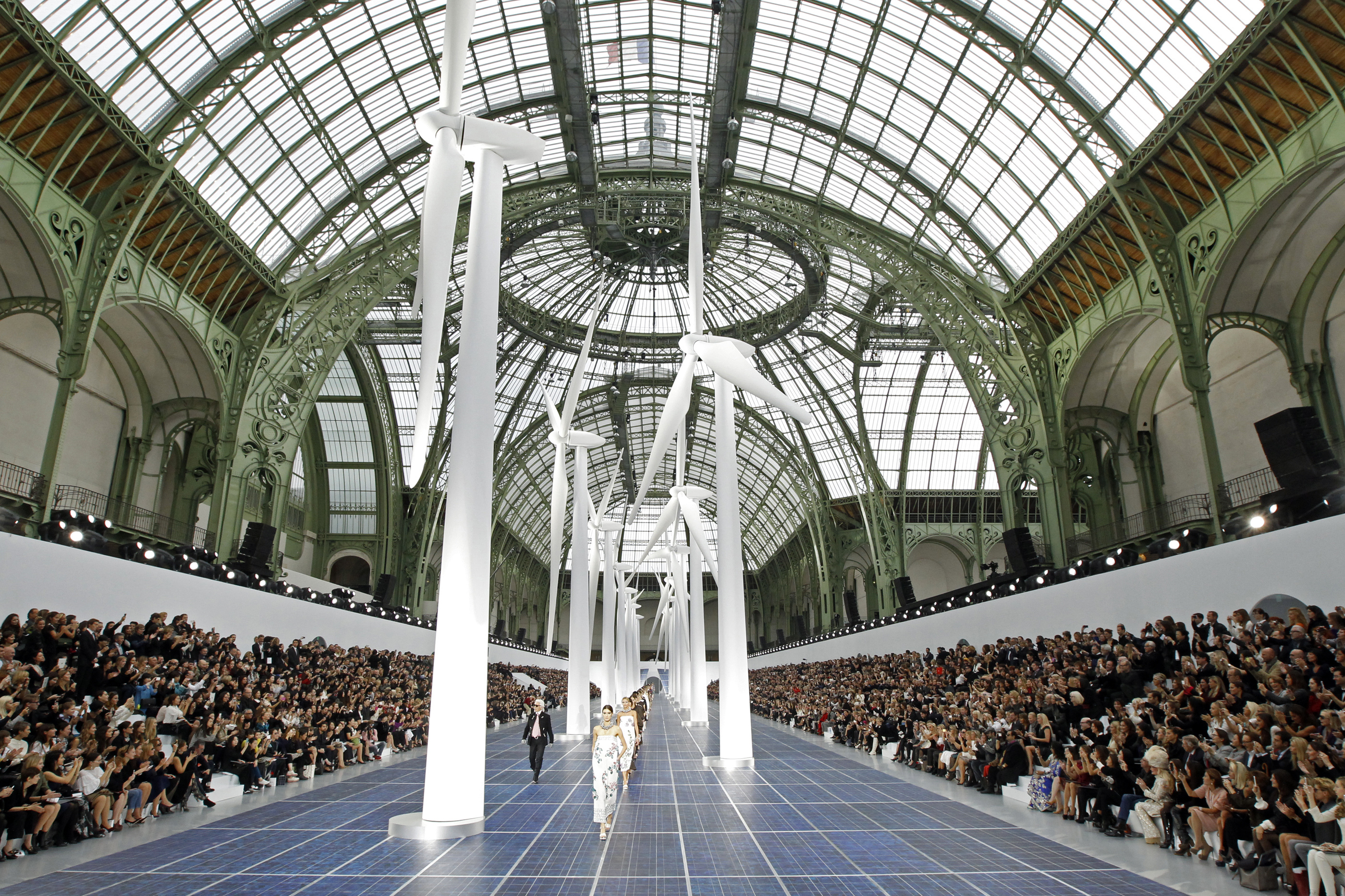 Karl Lagerfeld Built a Chanel Rocket in the Grand Palais in Paris