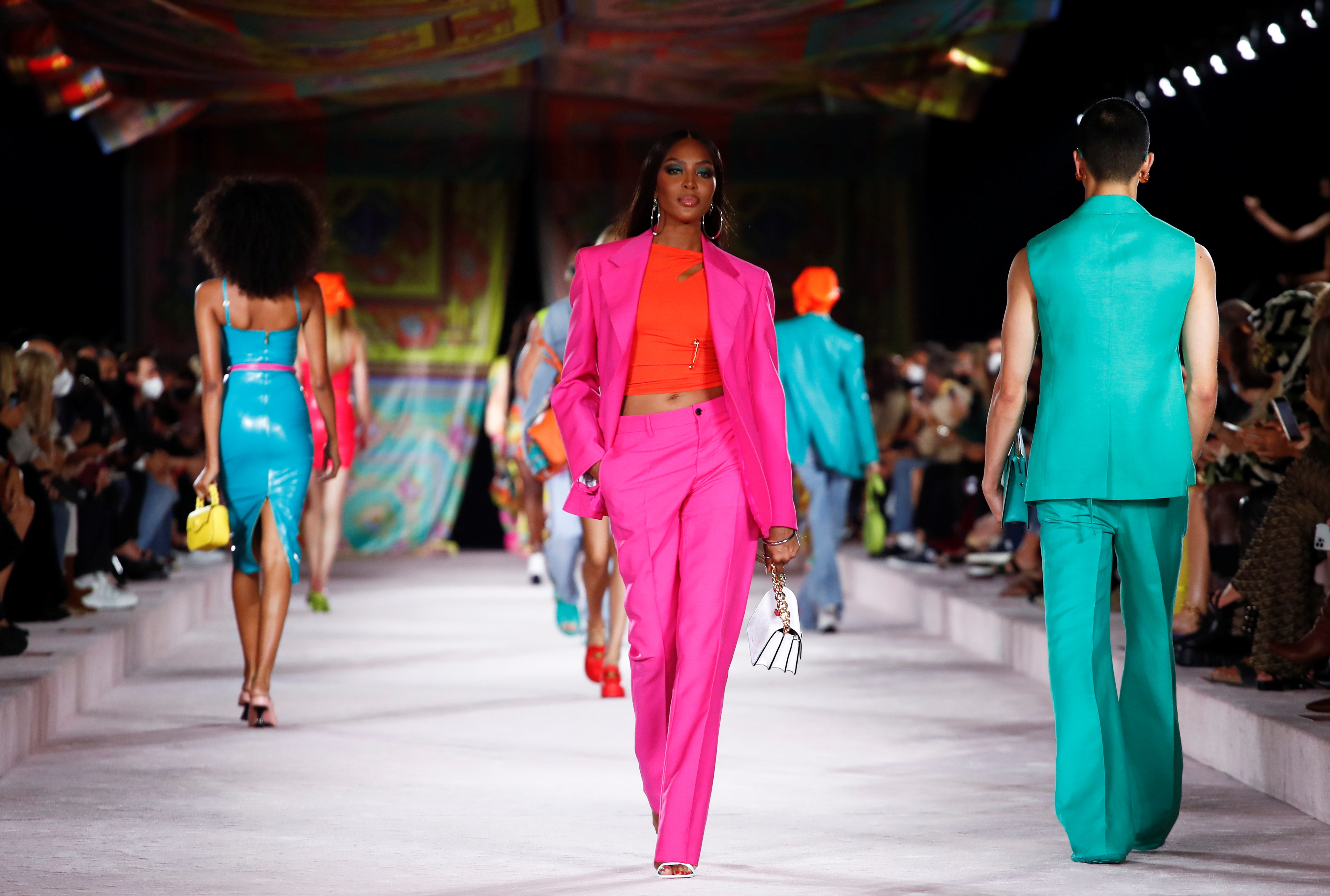 Versace presents its Spring/Summer 2022 collection during Milan Fashion Week