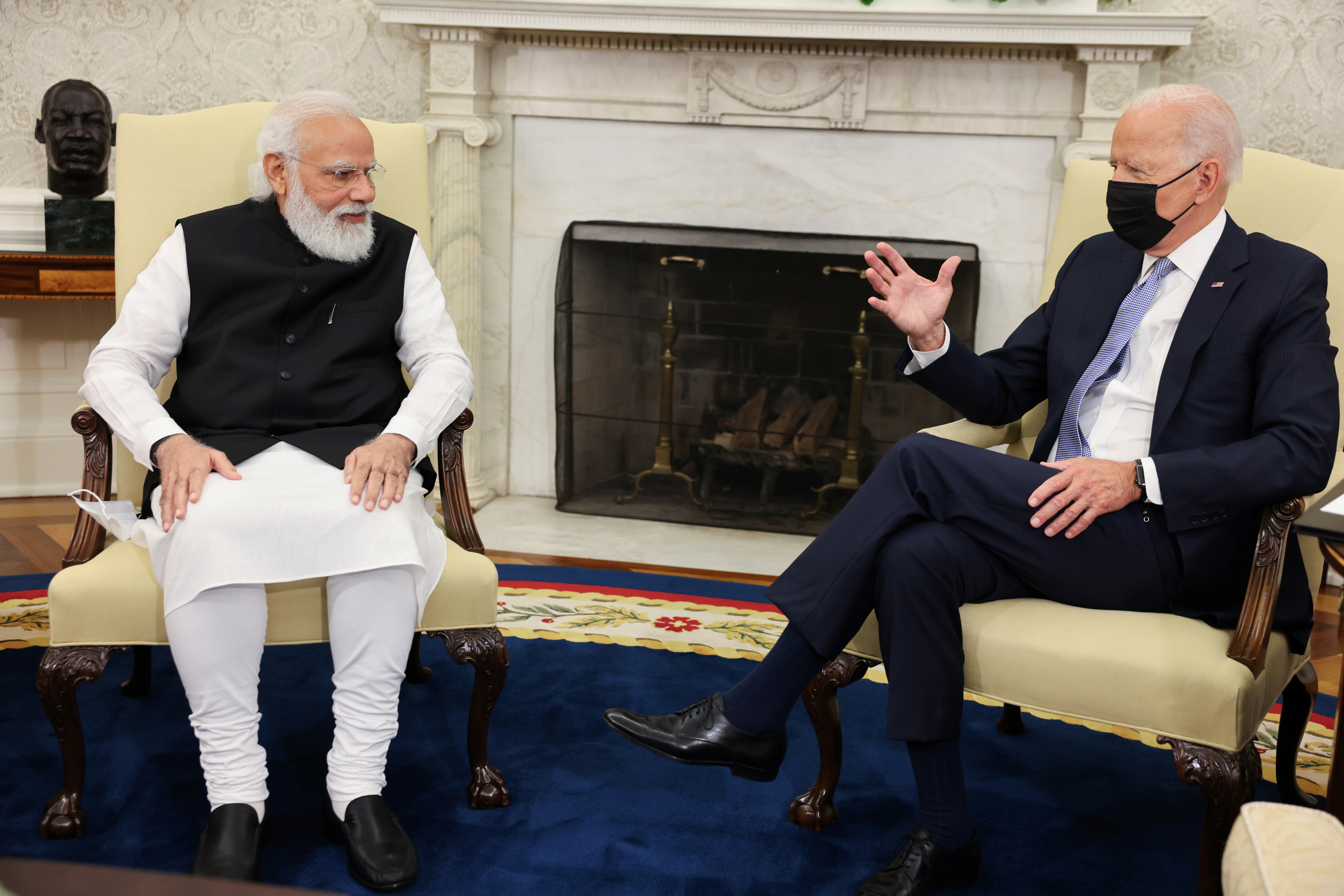 U.S. President Joe Biden meets with Indian Prime Minister Narendra Modi at the White House in Washington