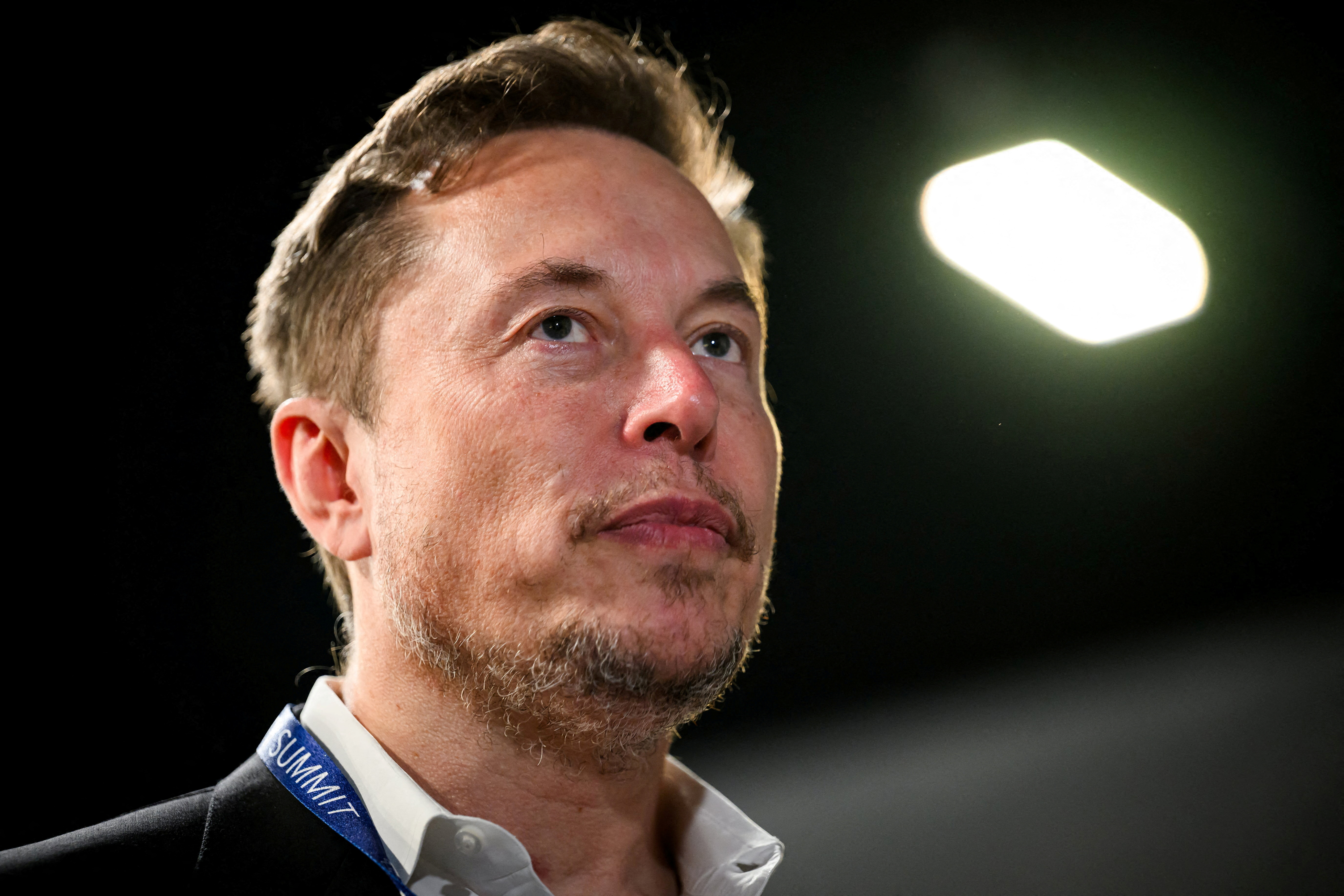 Elon Musk attends an AI Safety Summit in Bletchley