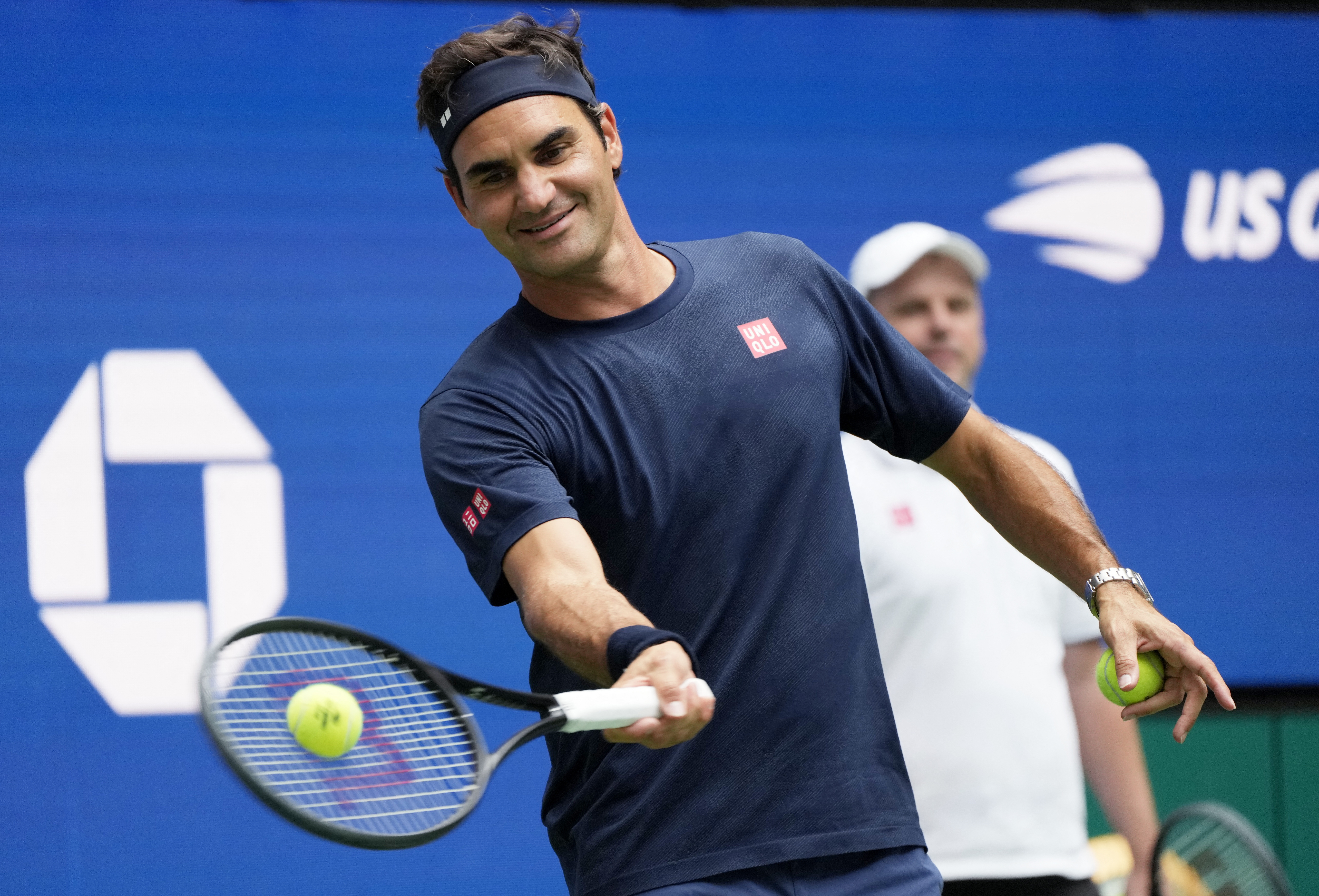 テニス＝フェデラー氏、エキシビ出場に「緊張」 7年ぶり全米OPで