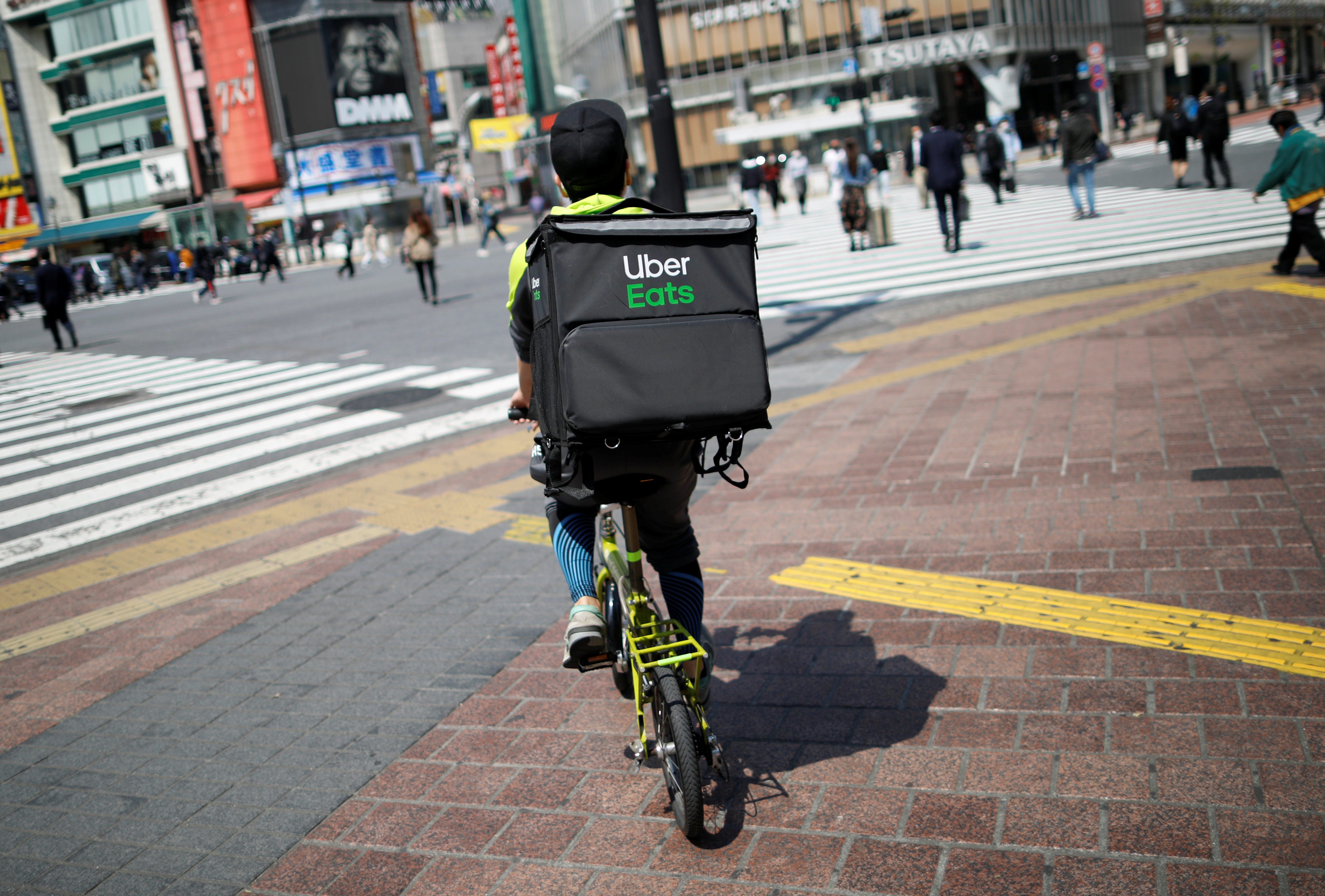 uber eats on bike