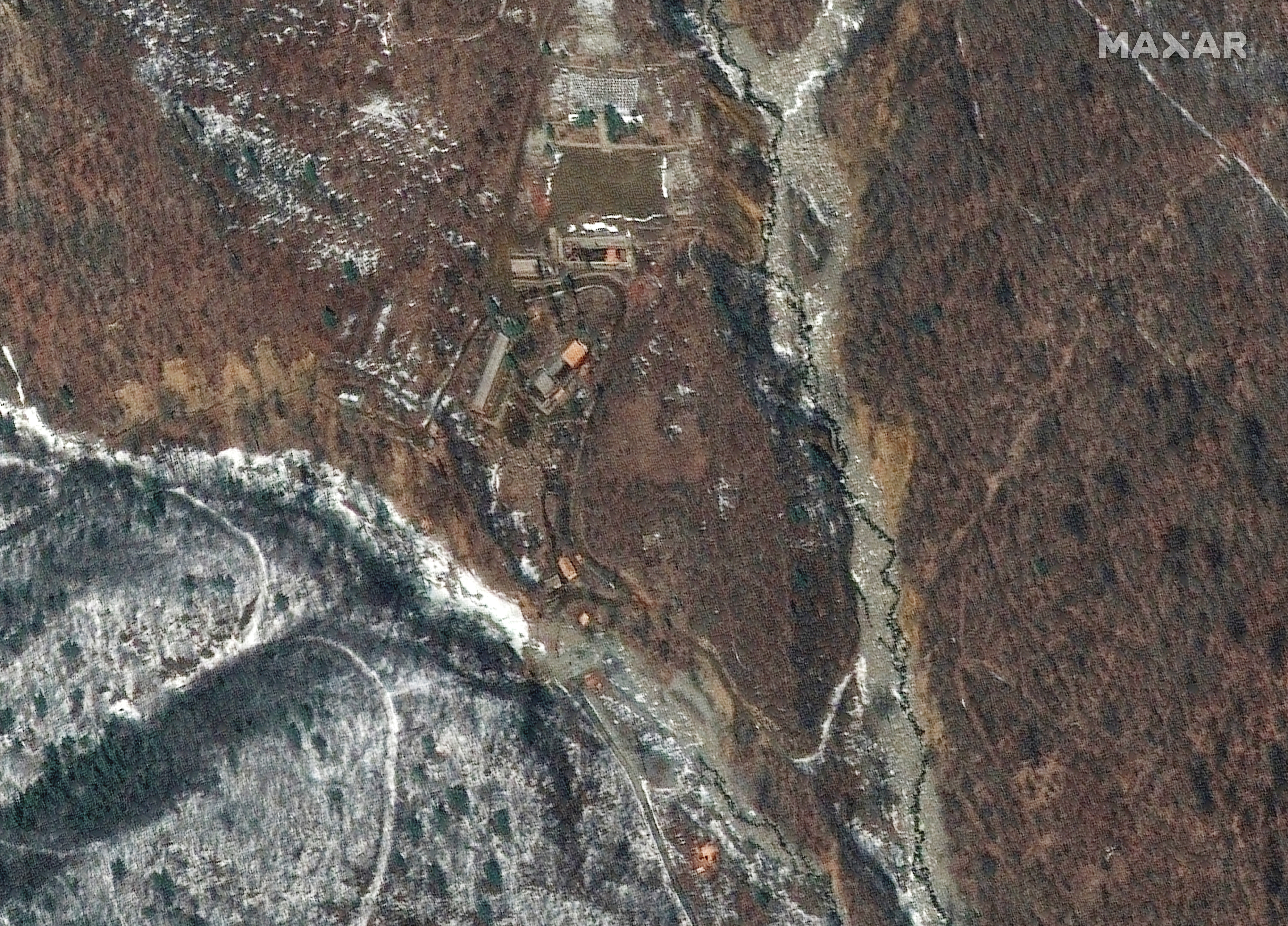 A satellite image shows new buildings in the Punggye-ri nuclear test site