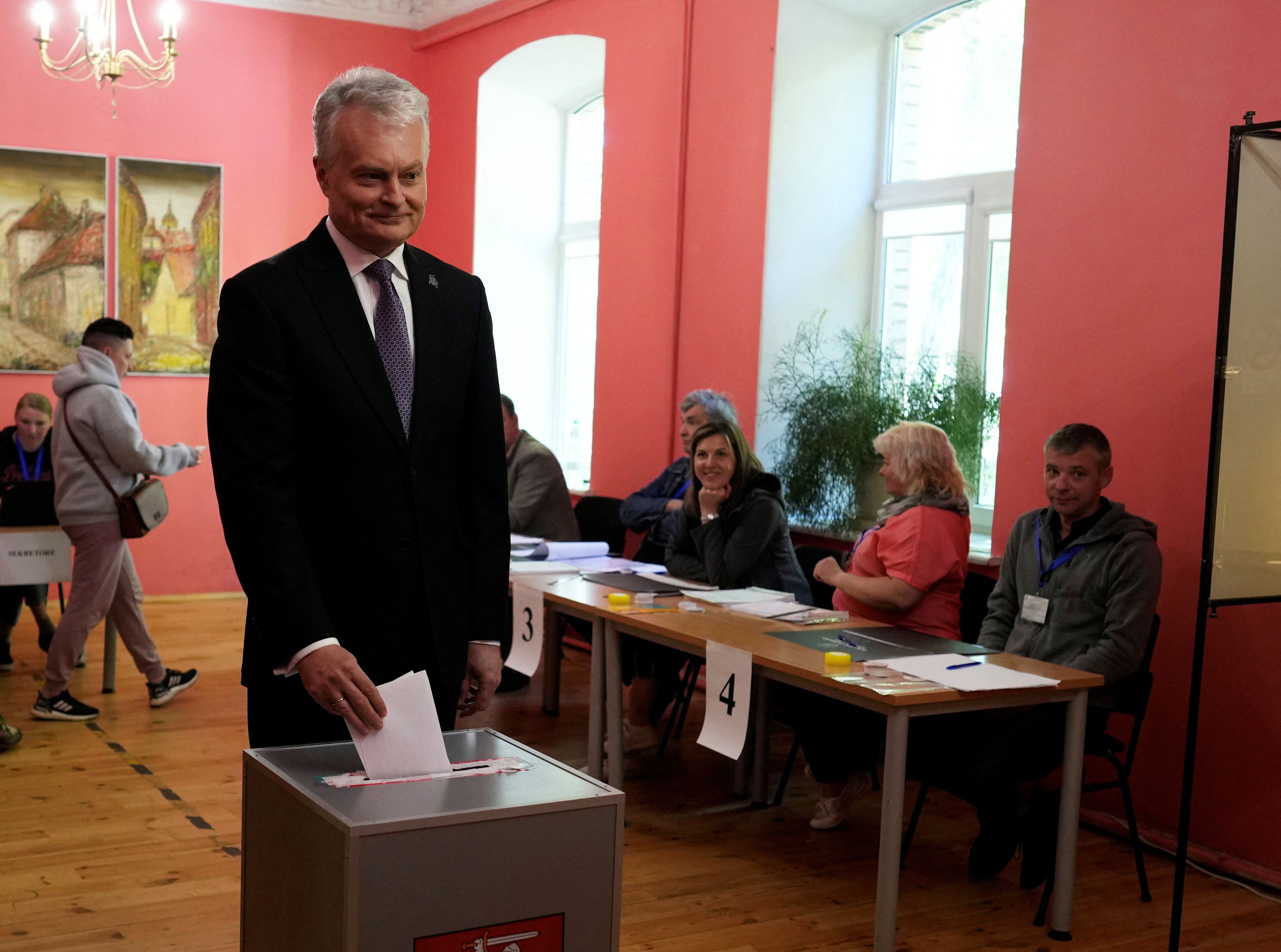 Lithuanian presidential election, in Vilnius