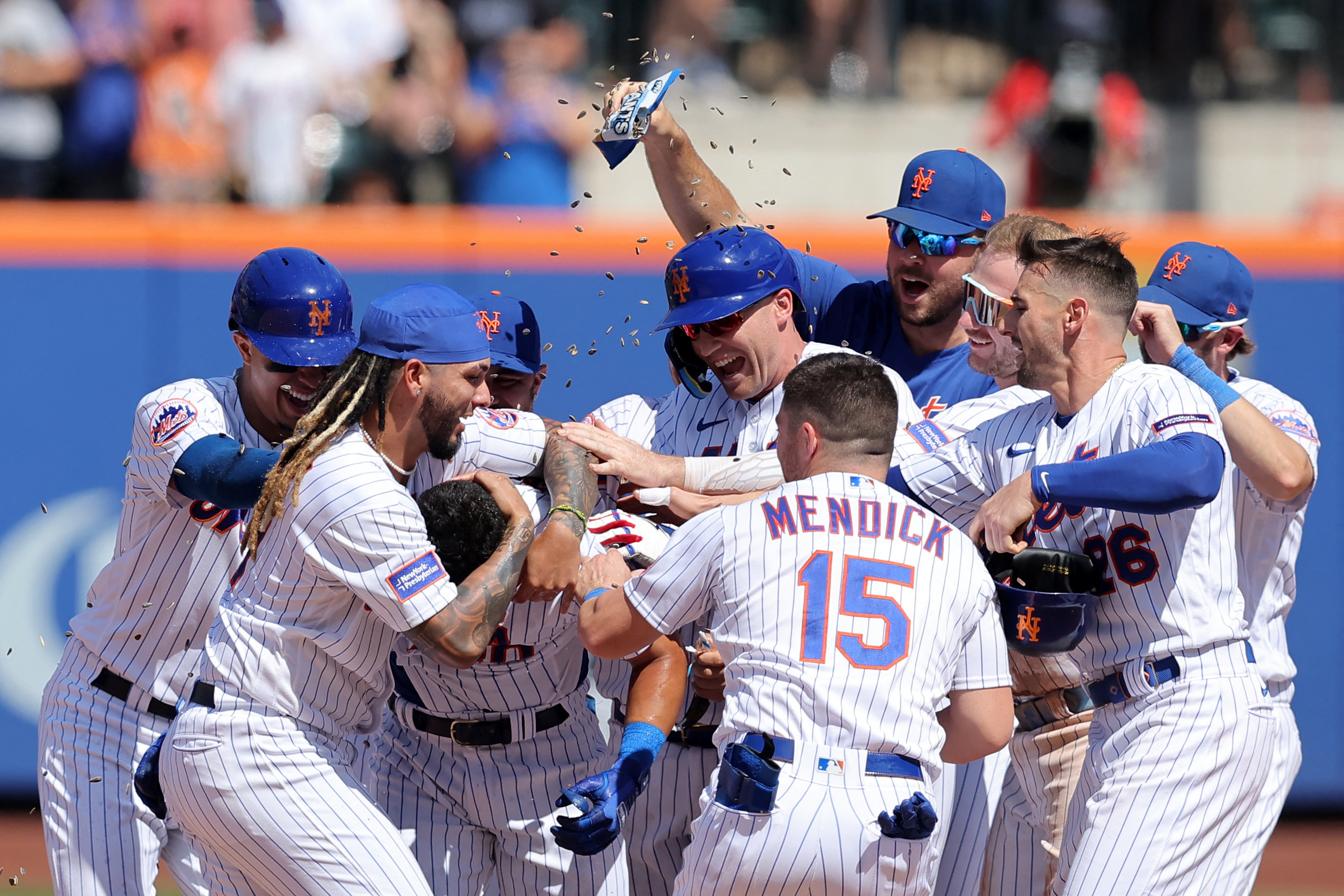 Ortega hits game-winning RBI to lift NYM over LAA