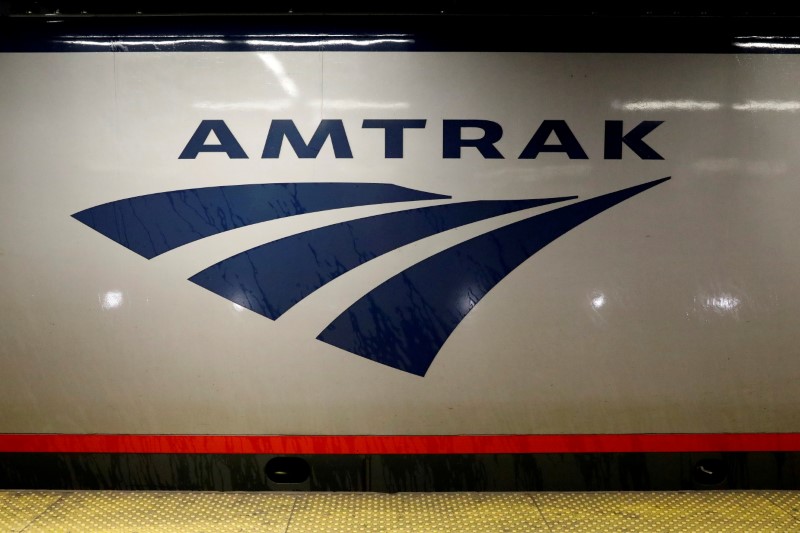 An Amtrak train is parked at the platform inside New York's Penn Station, the nation's busiest train hub, which will be closing tracks for repairs causing massive disruptions to commuters in New York City