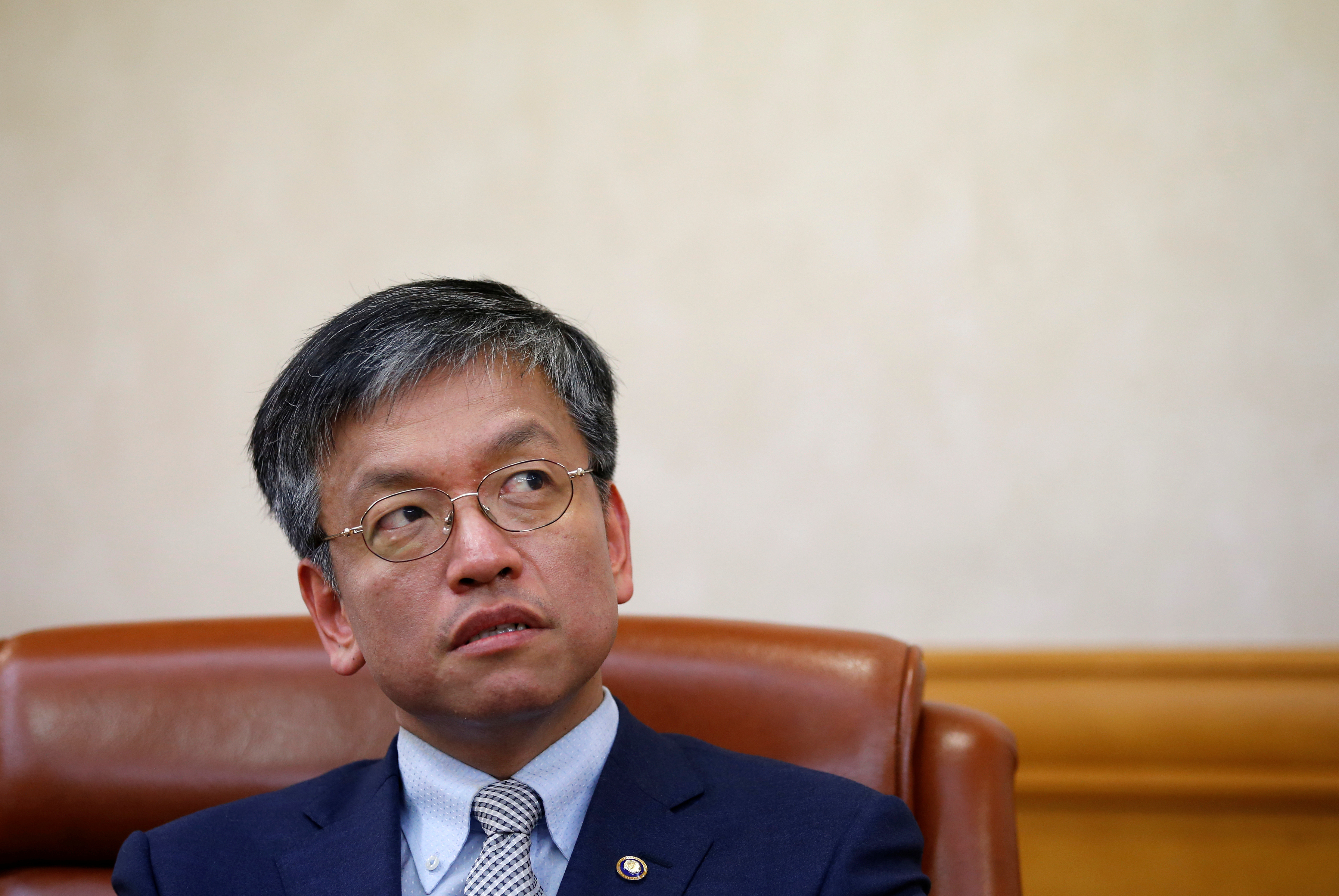 South Korea Vice Finance Minister Choi Sang-mok speaks during an interview with Reuters in Seoul