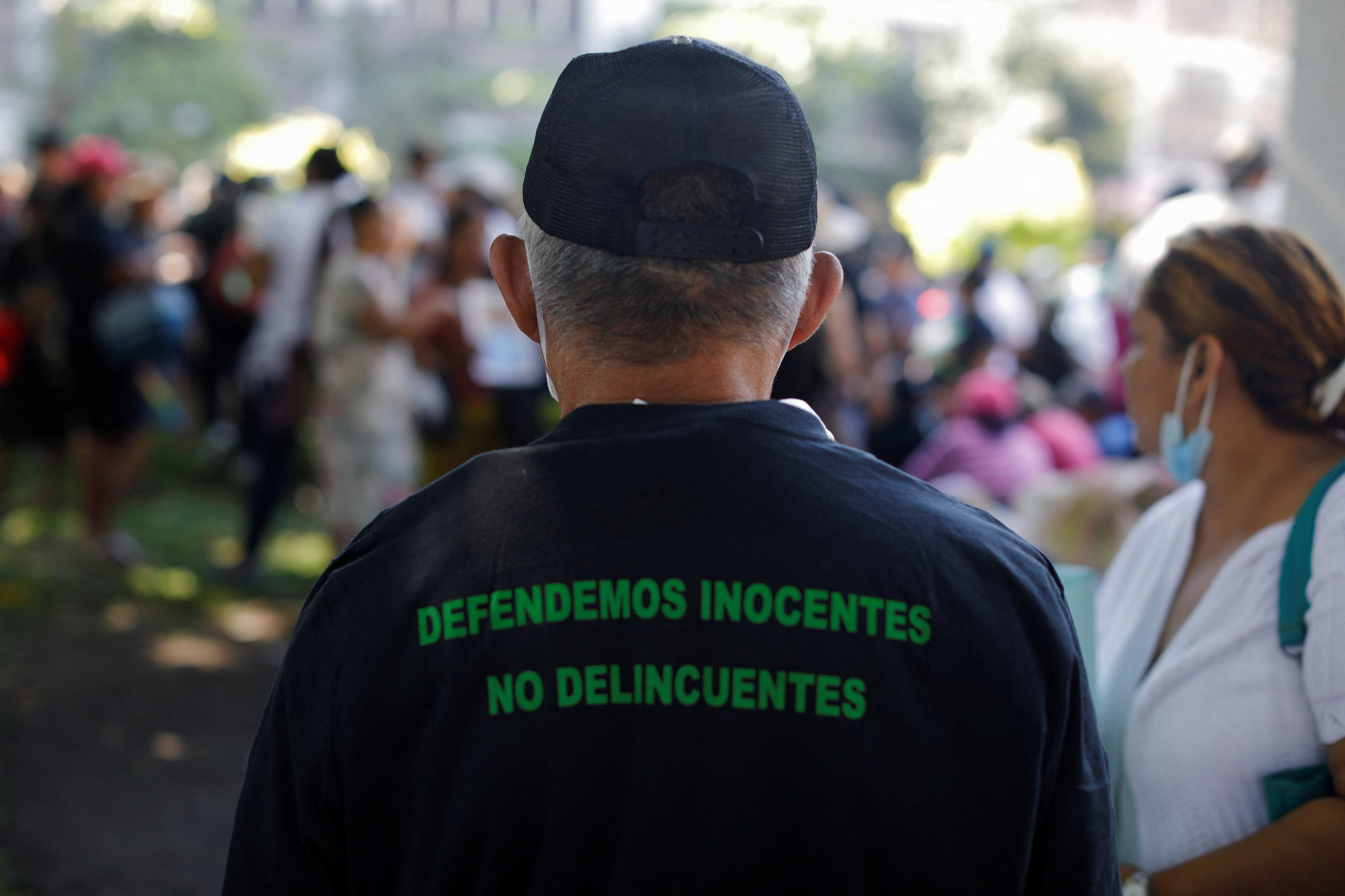 People protest after one year of state of emergency to combat gangs, in San Salvador