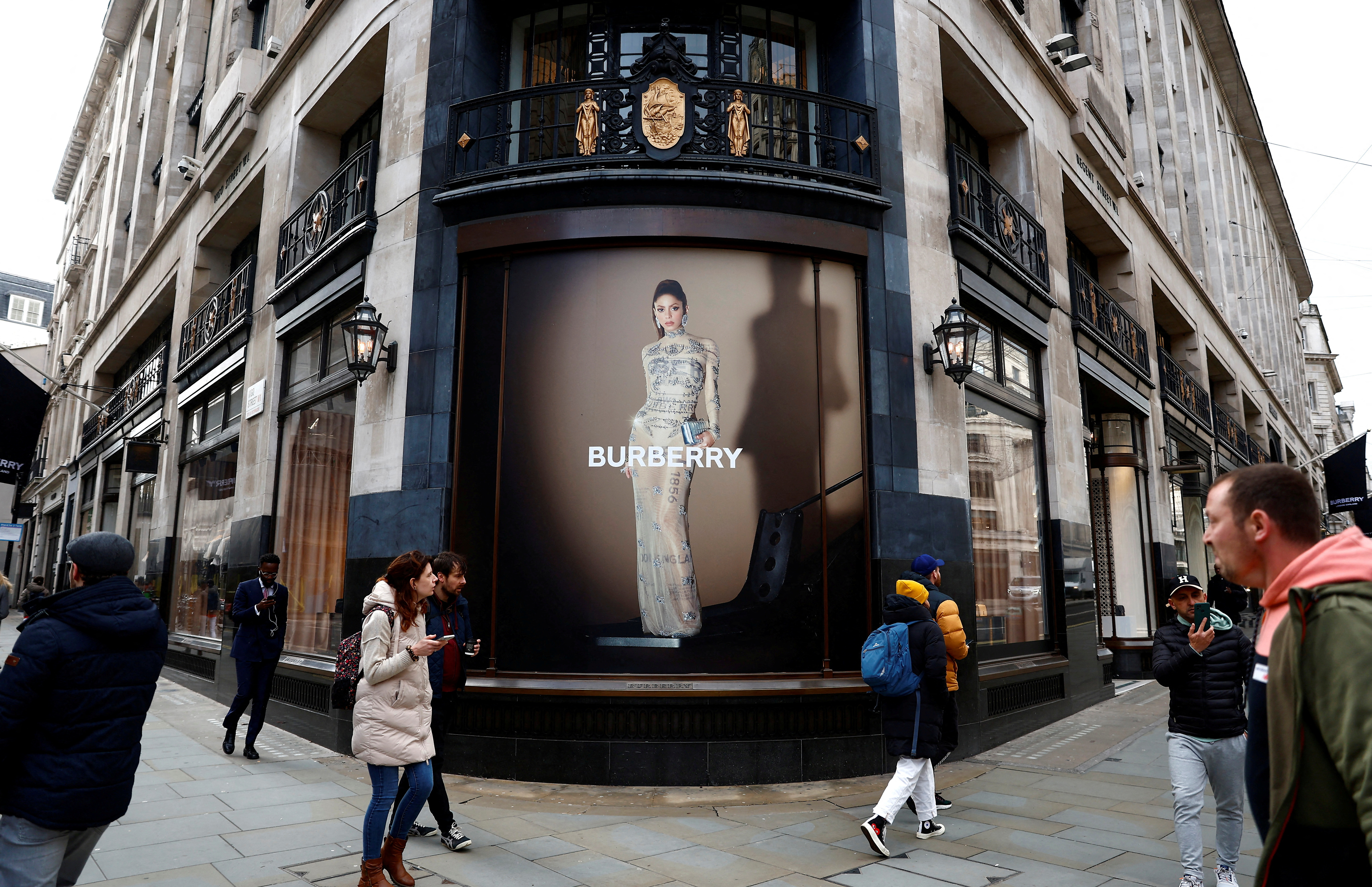 A Burberry store is seen in London