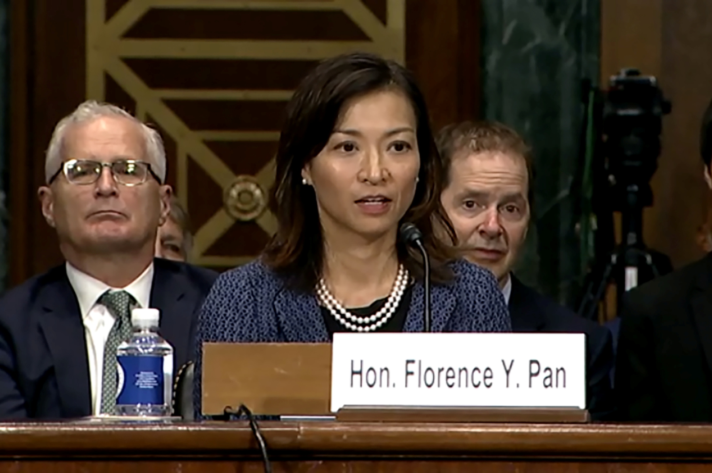 U.S. District Court nominee Pan testifies at Senate Judiciary Committee hearing on Capitol Hill in Washington