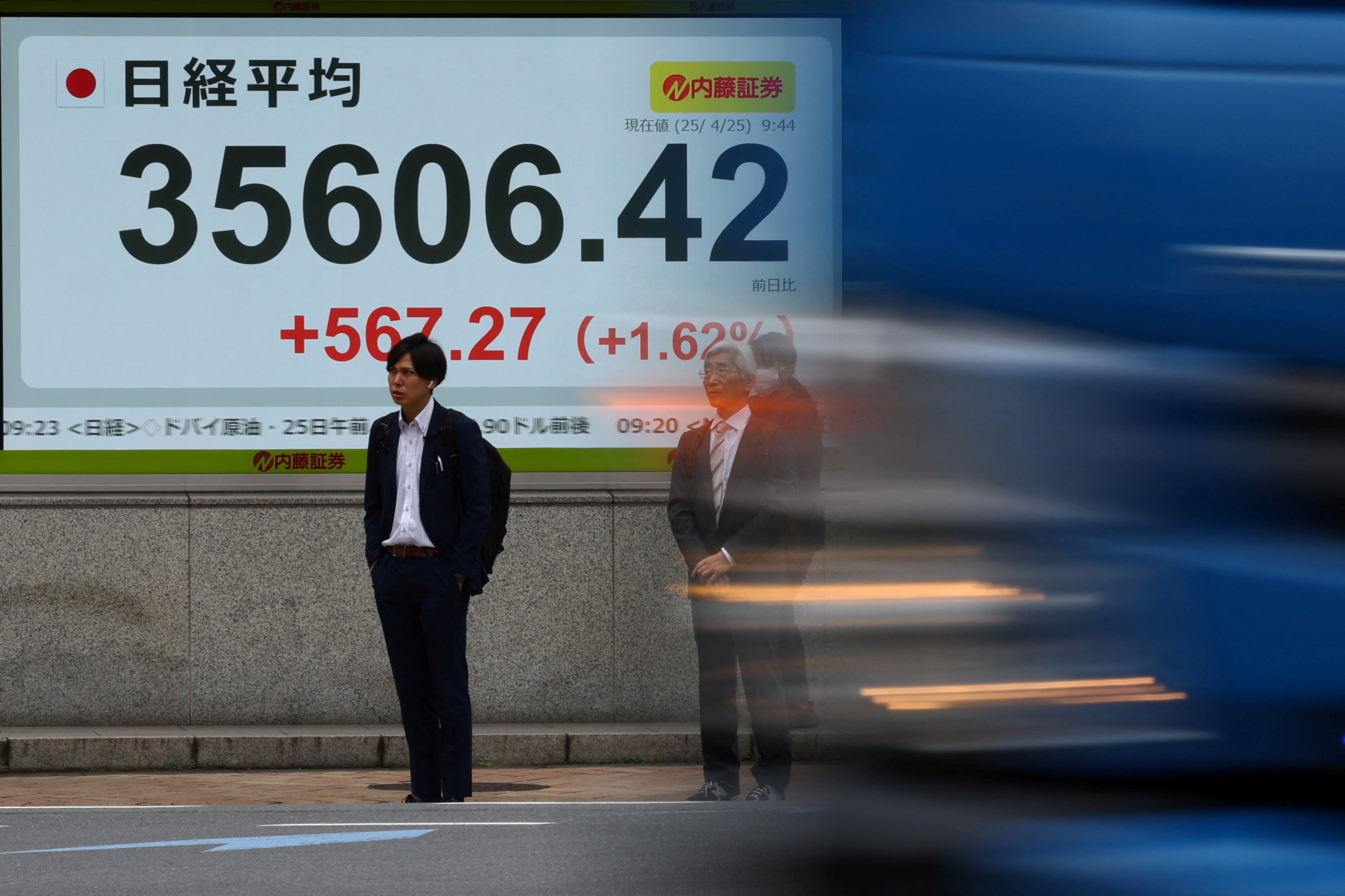 午前の日経平均は続伸、米株高を好感 一時半値戻し超え | ロイター