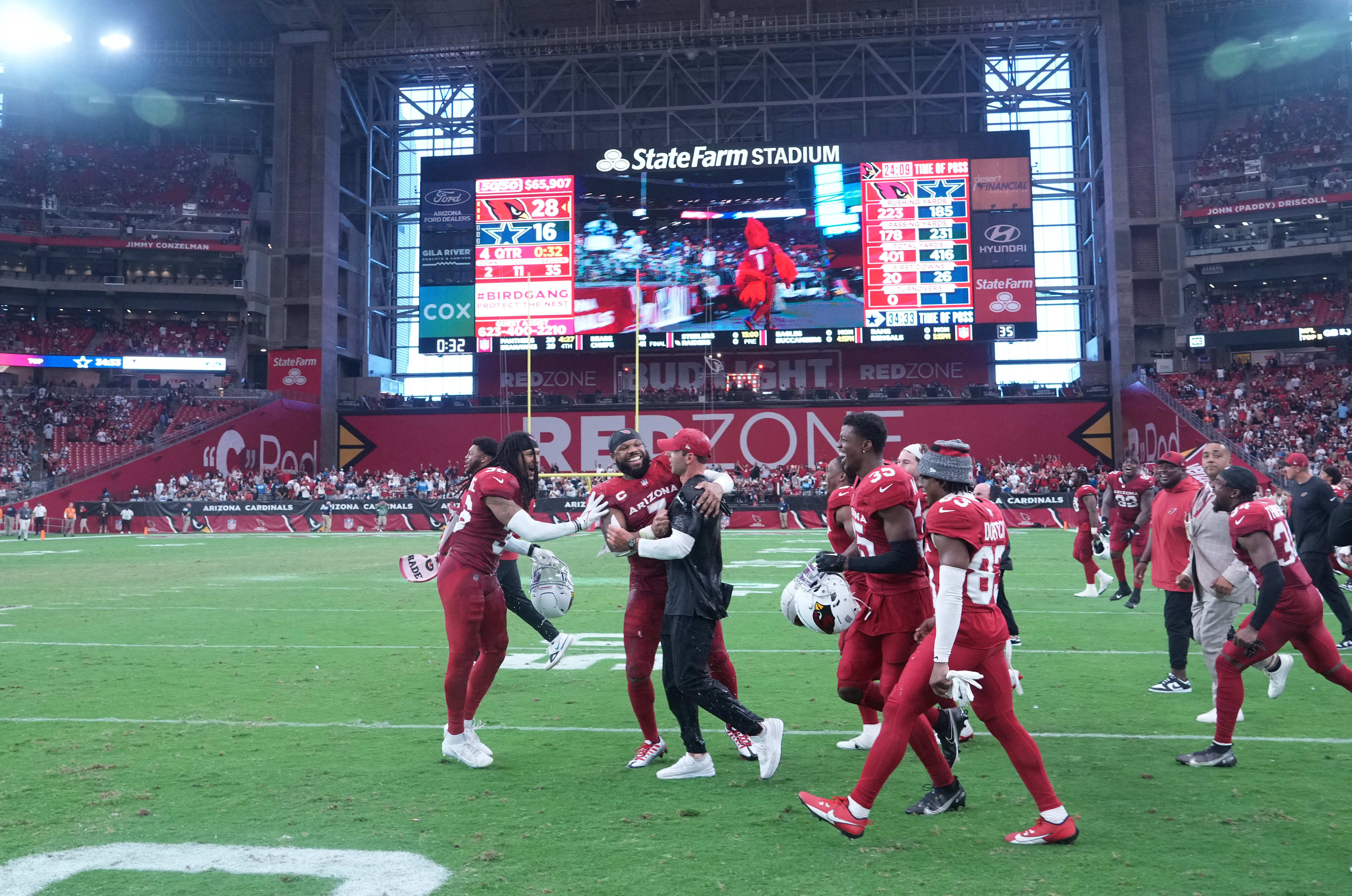 Cardinals wide receiver Rondale Moore stars against Vikings in 34-33 win at  State Farm Stadium