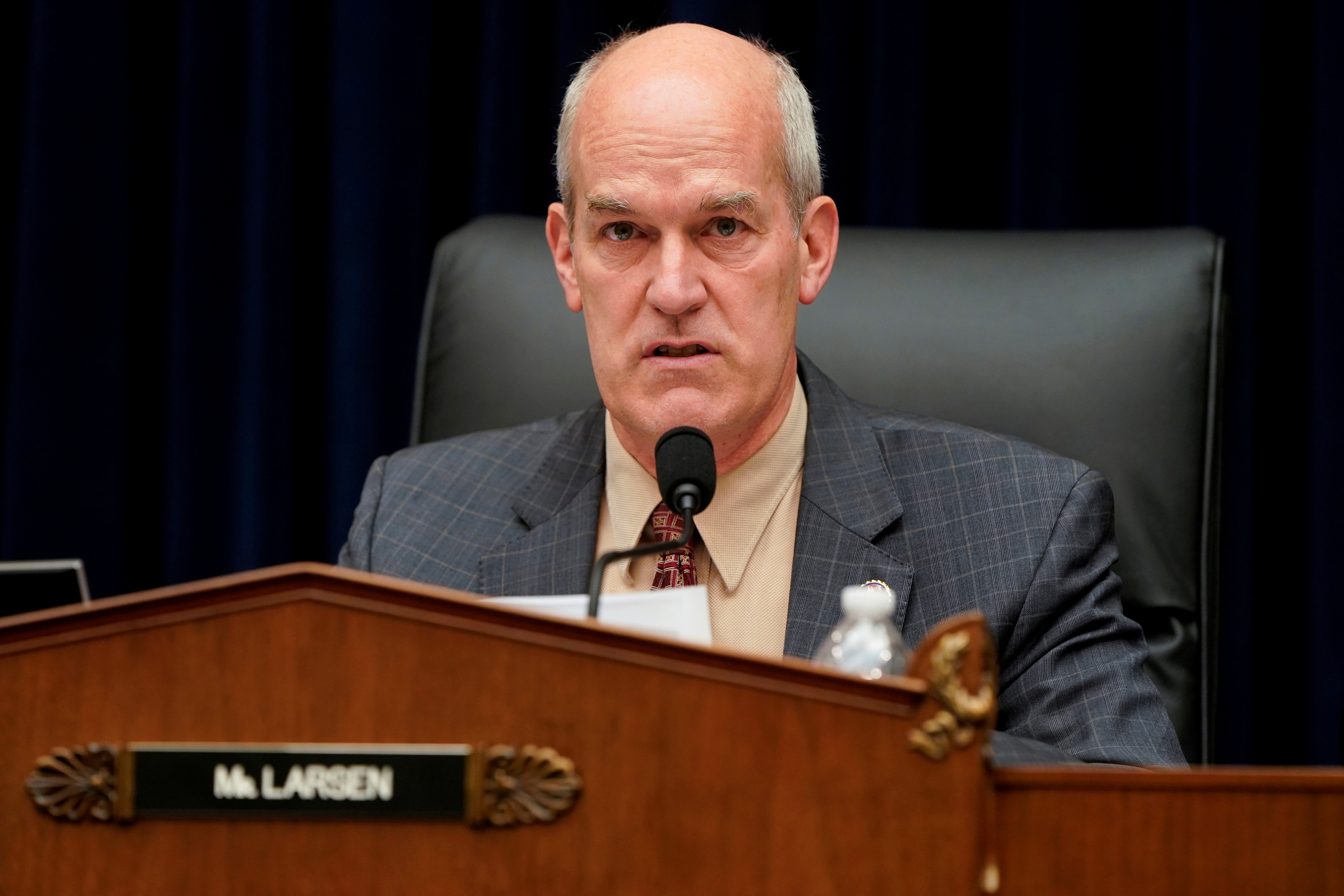 U.S. Representative Rick Larsen speaks during a hearing in Washington.