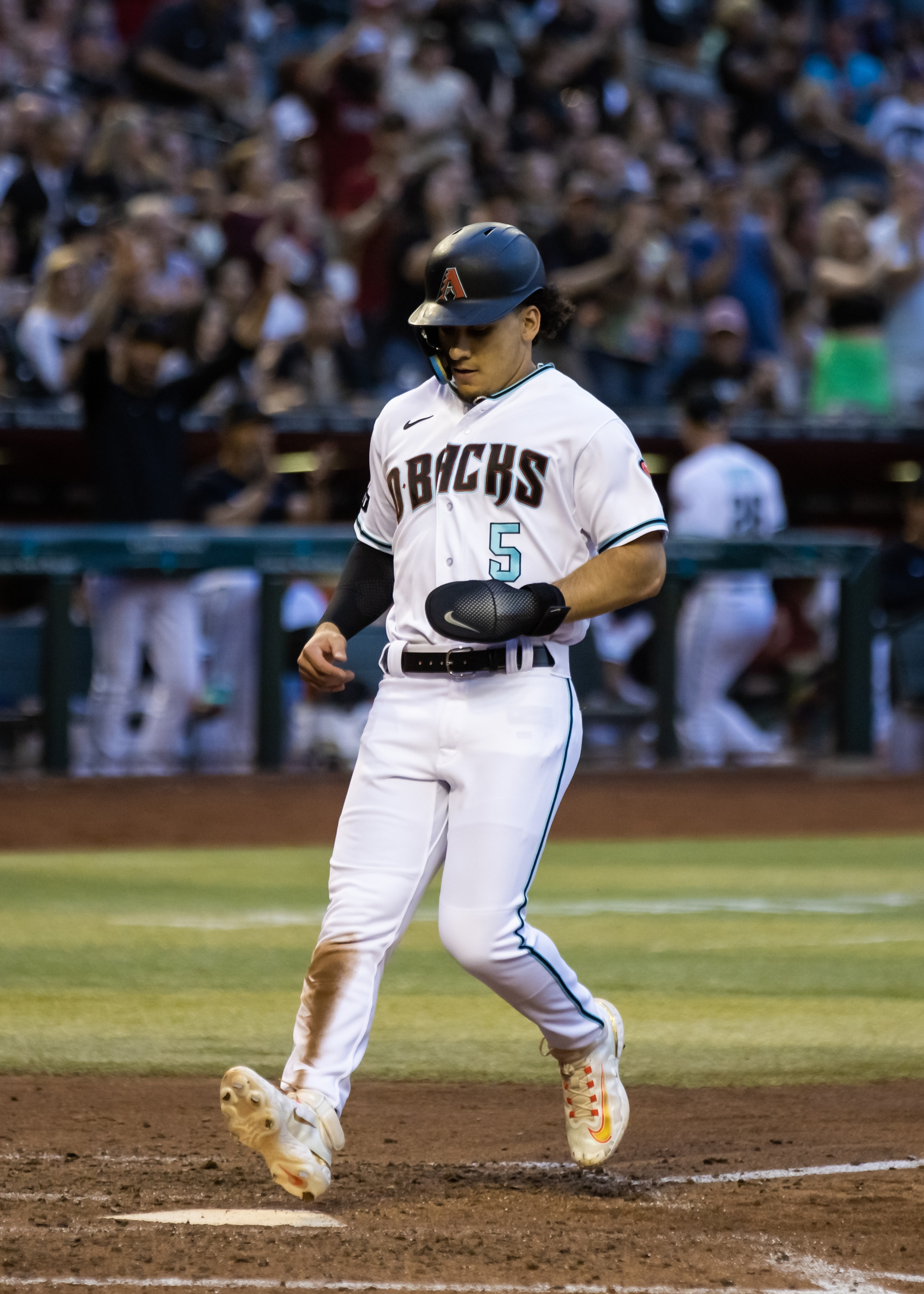 Arizona Diamondbacks' Lourdes Gurriel Jr. looks on during a baseball game  against the Washington Nationals, Thursday, June 22, 2023, in Washington.  (AP Photo/Nick Wass Stock Photo - Alamy