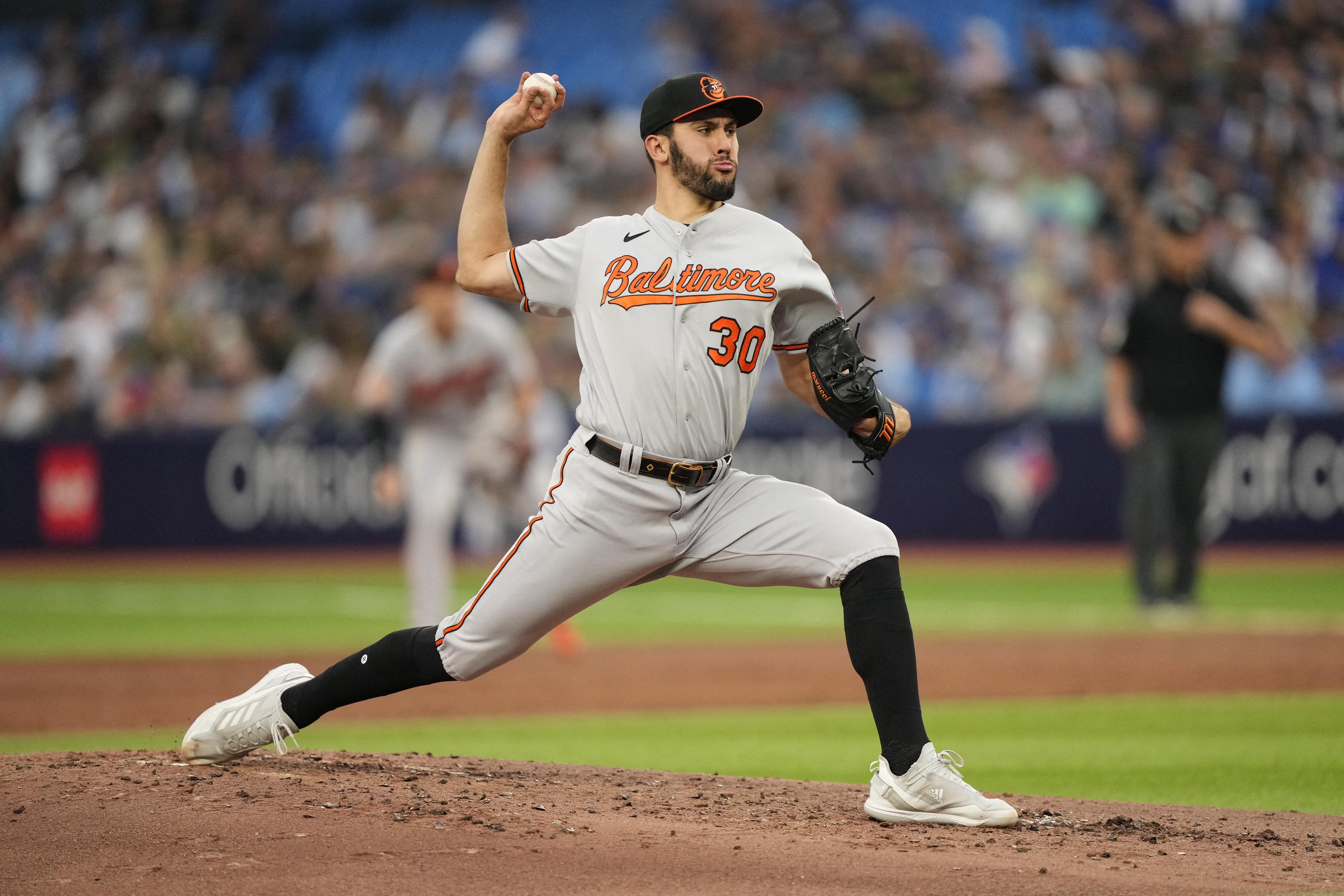 Shintaro Fujinami and James McCann of the Baltimore Orioles return to  News Photo - Getty Images