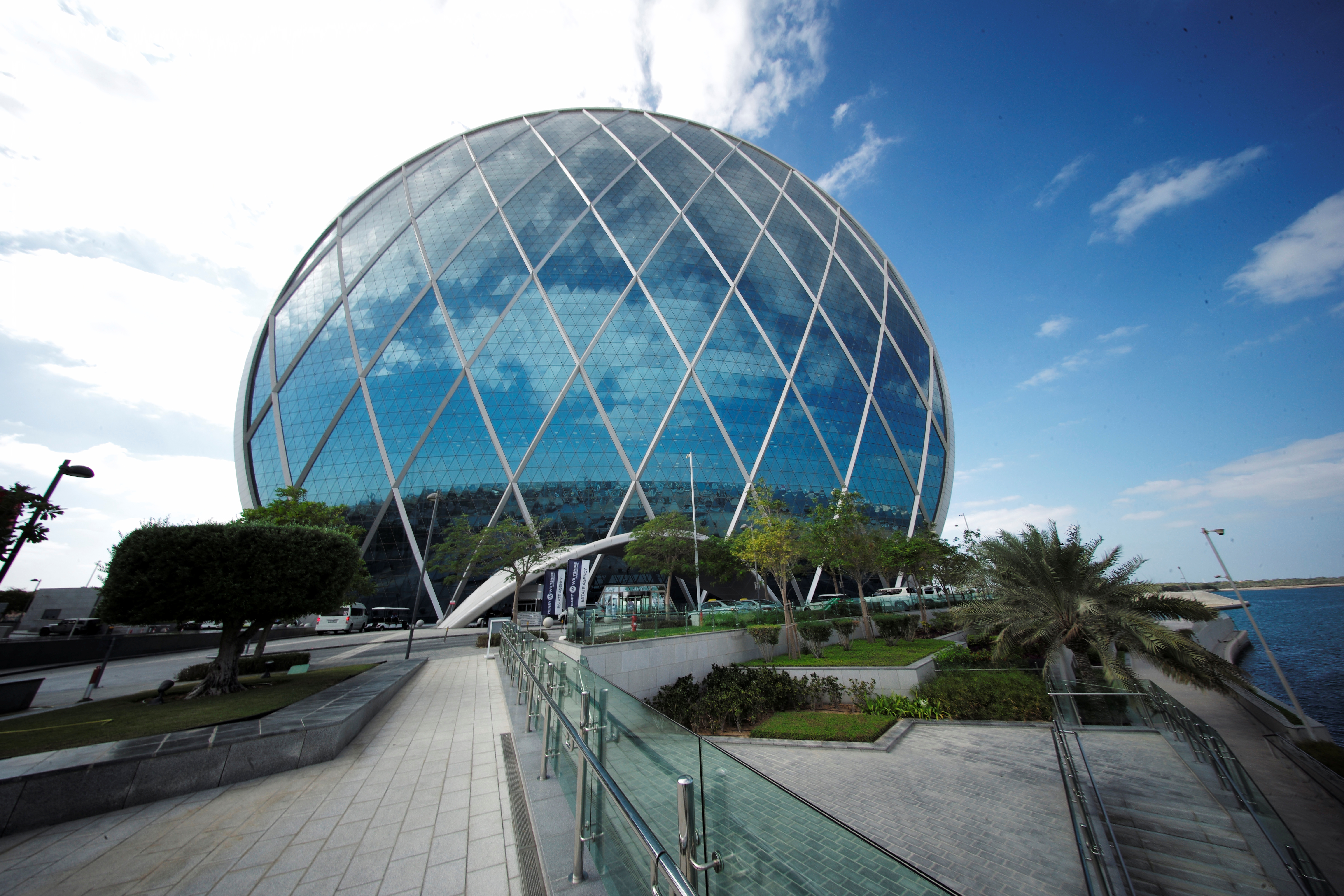 Headquarters of Aldar is seen in Abu Dhabi