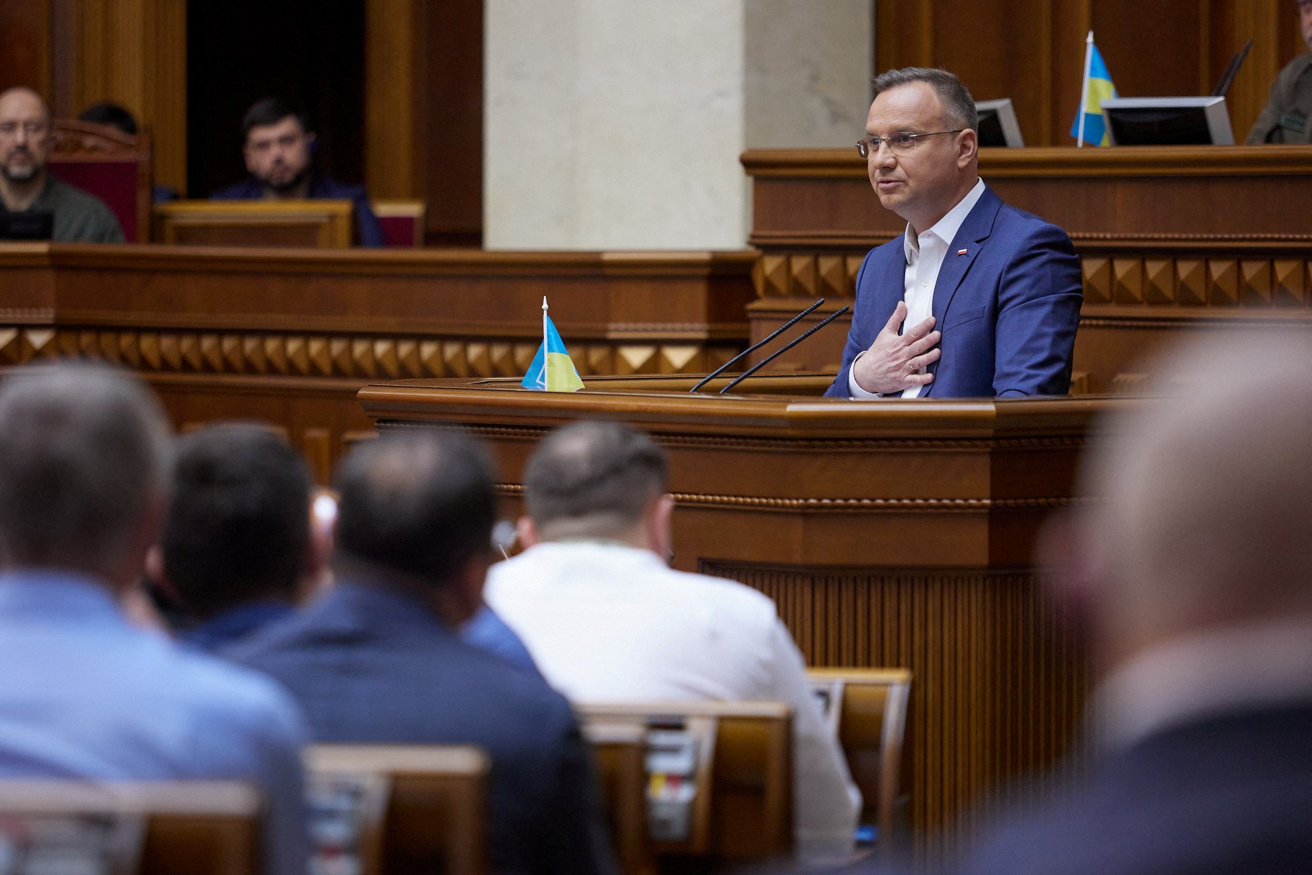 Poland's President Duda attends session of Ukrainian parliament in Kyiv