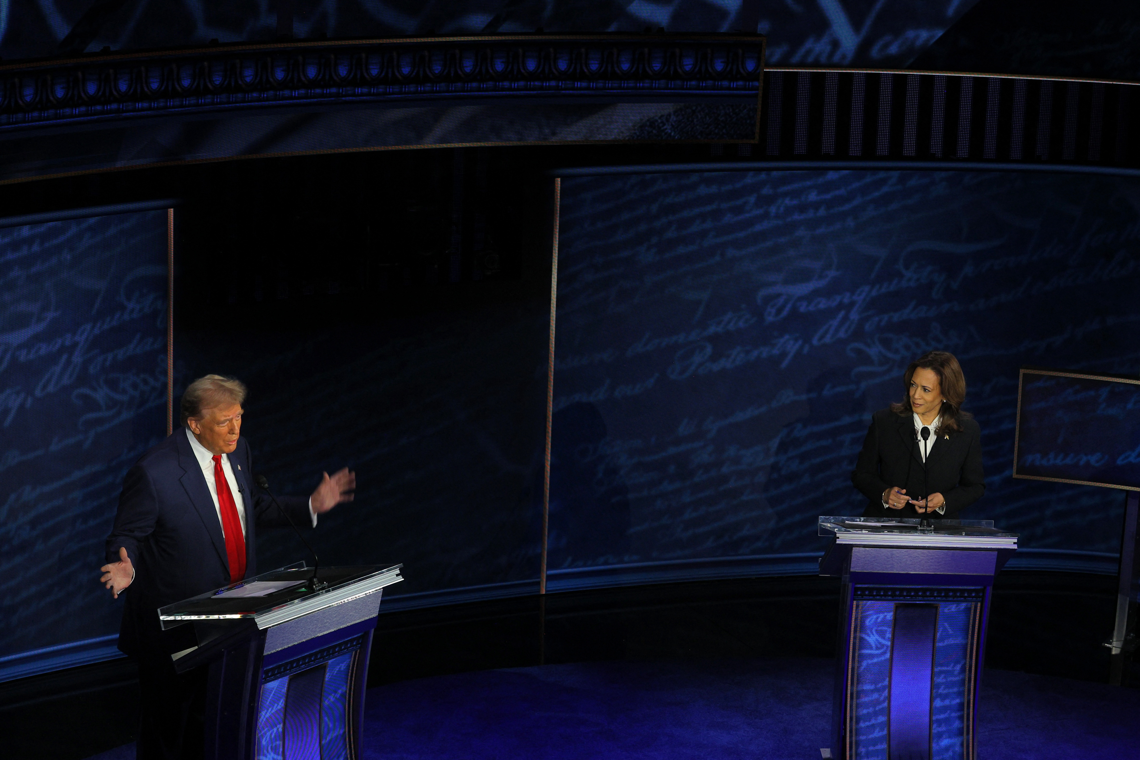 Harris-Trump presidential debate hosted by ABC in Philadelphia, Pennsylvania