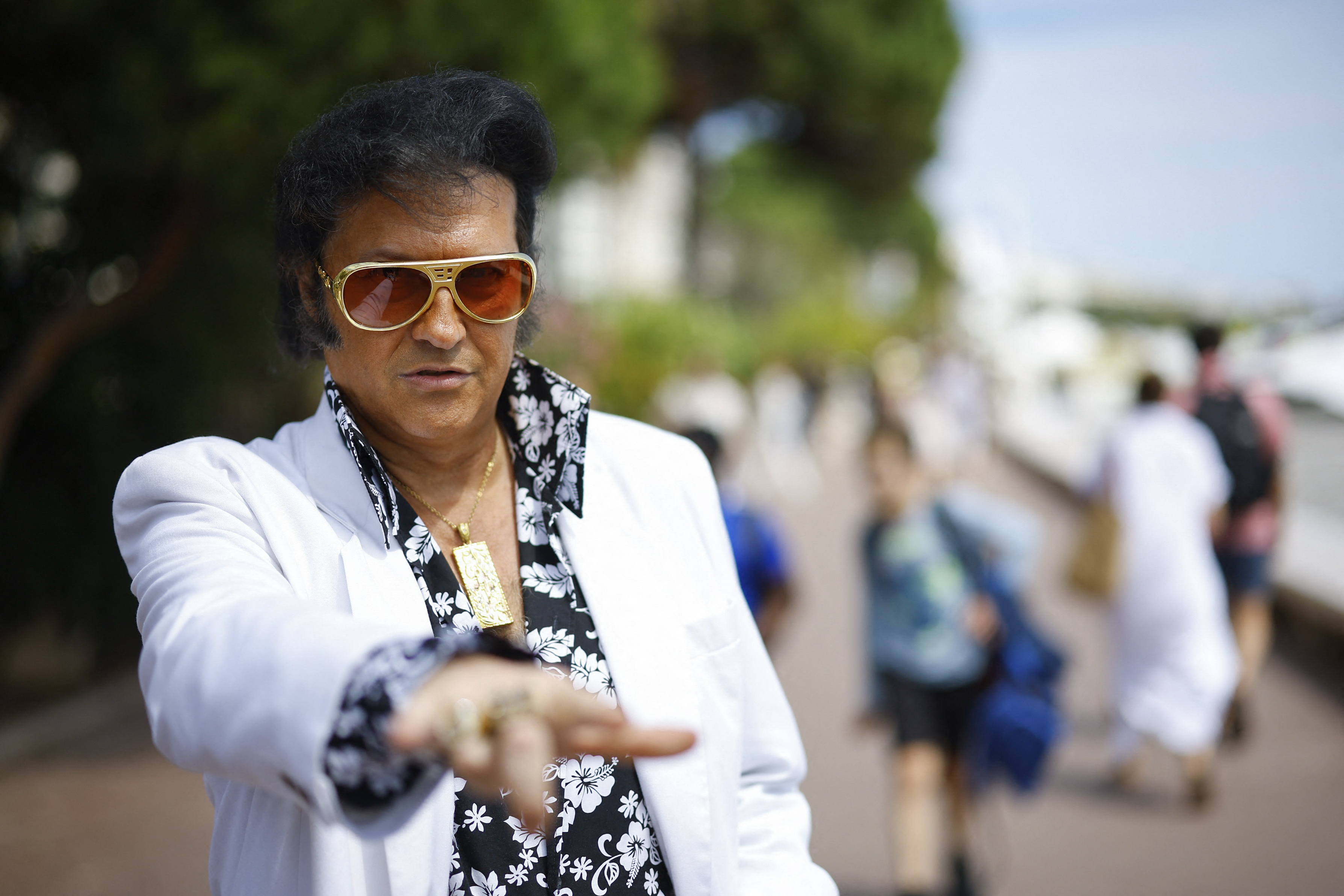 The 75th Cannes Film Festival - Elvis Presley impersonator
