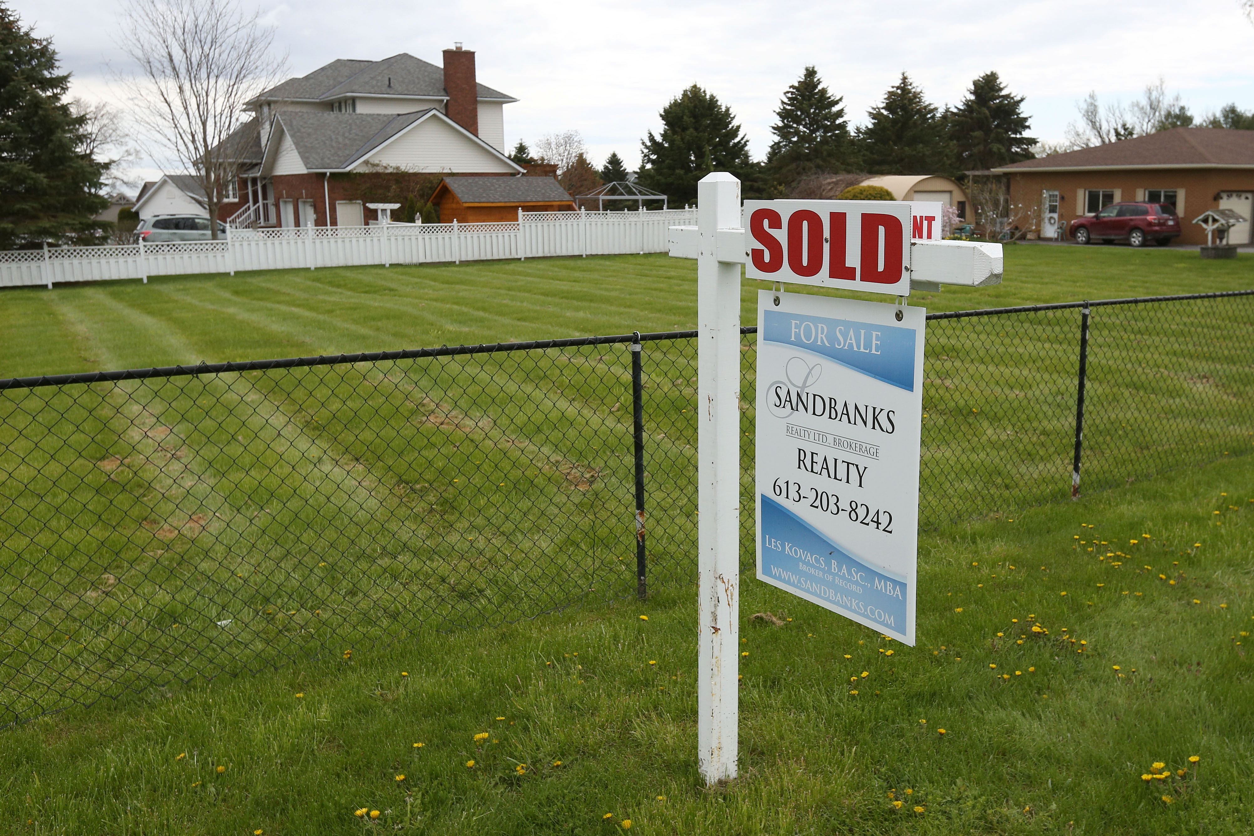 A sold home is seen in the tourist destination of Prince Edward County