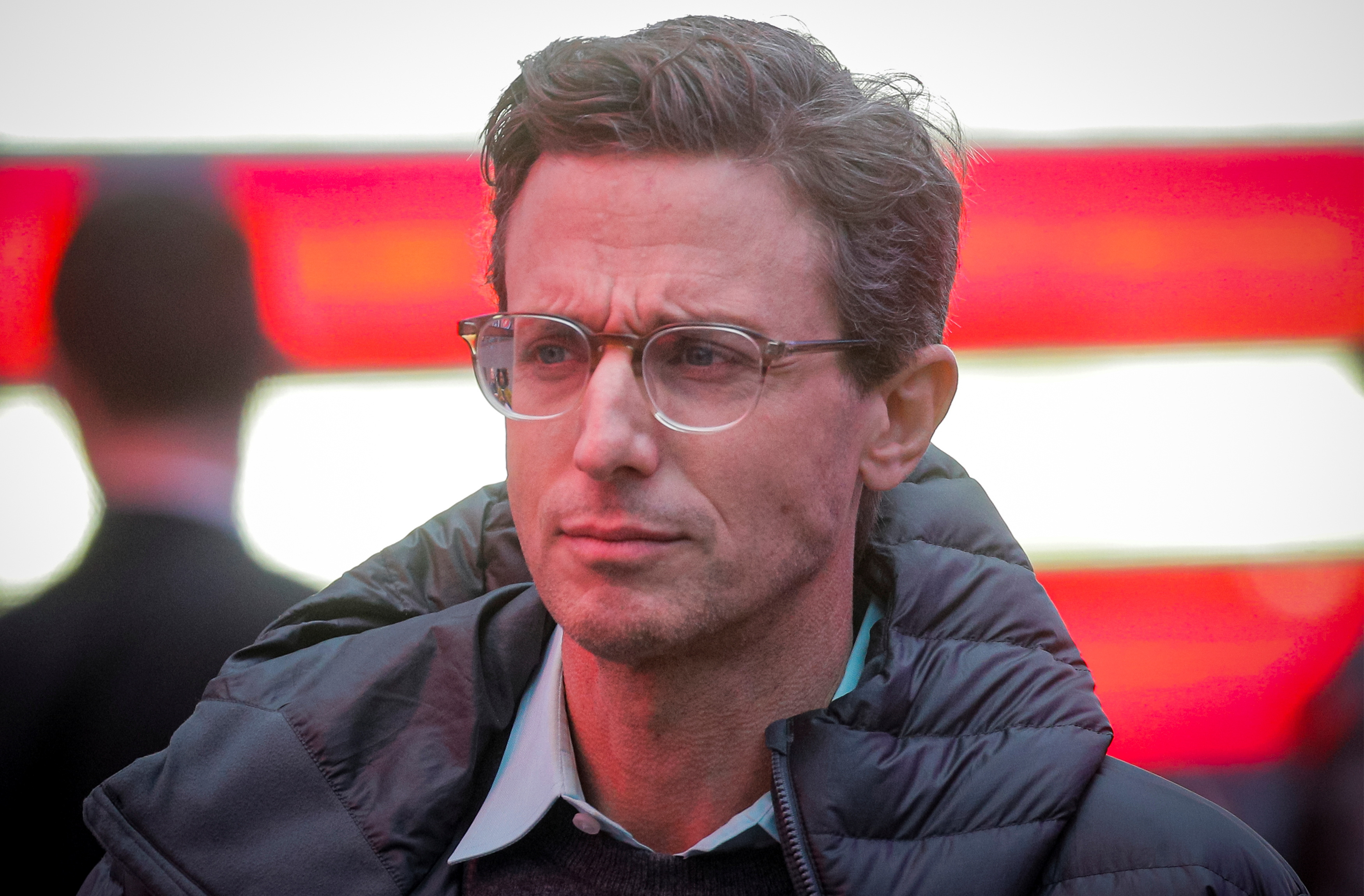 Jonah Peretti, founder and CEO of BuzzFeed, attends his company's debut outside the Nasdaq Market in Times Square in New York