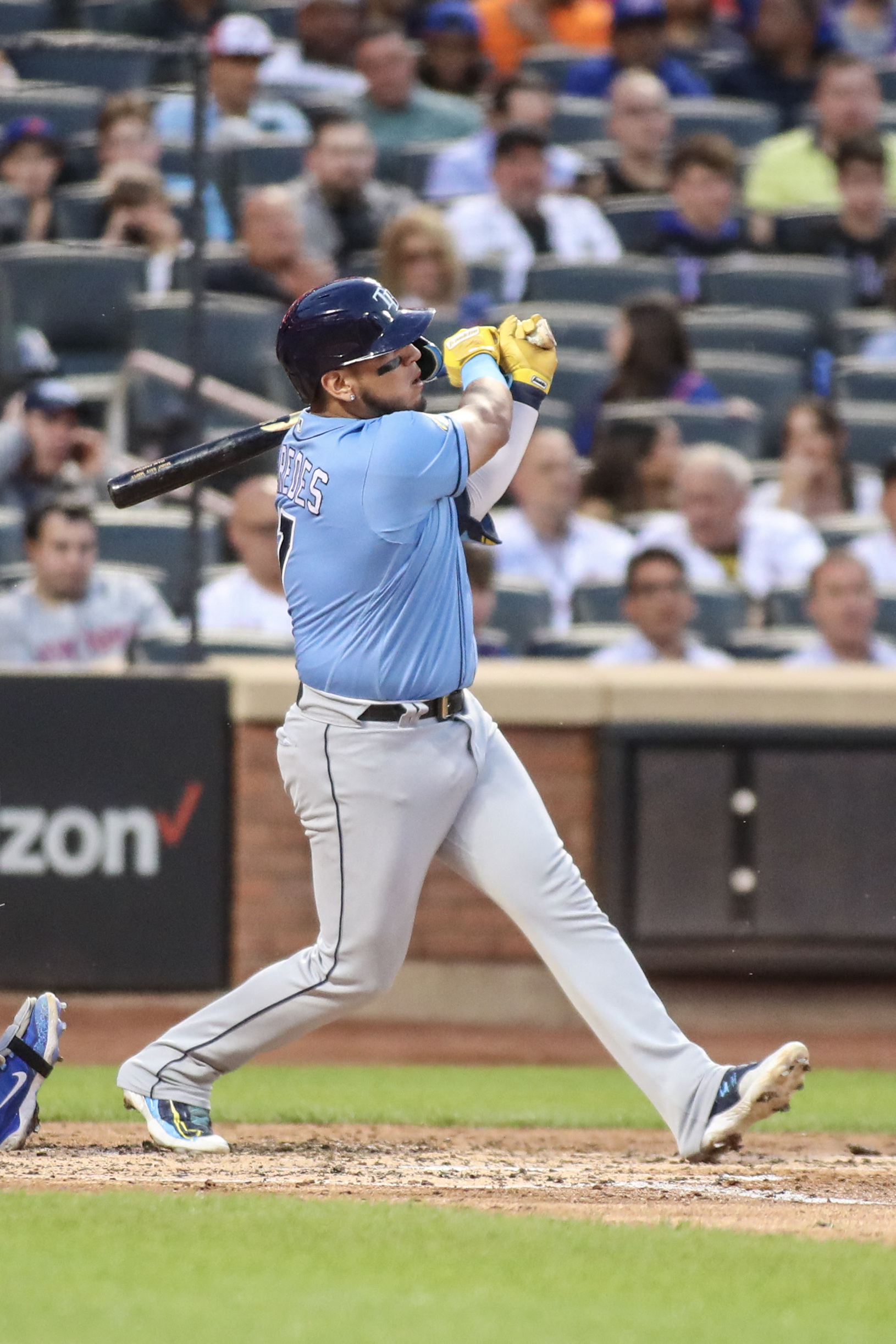 Isaac Paredes, Rays batter Justin Verlander, Mets