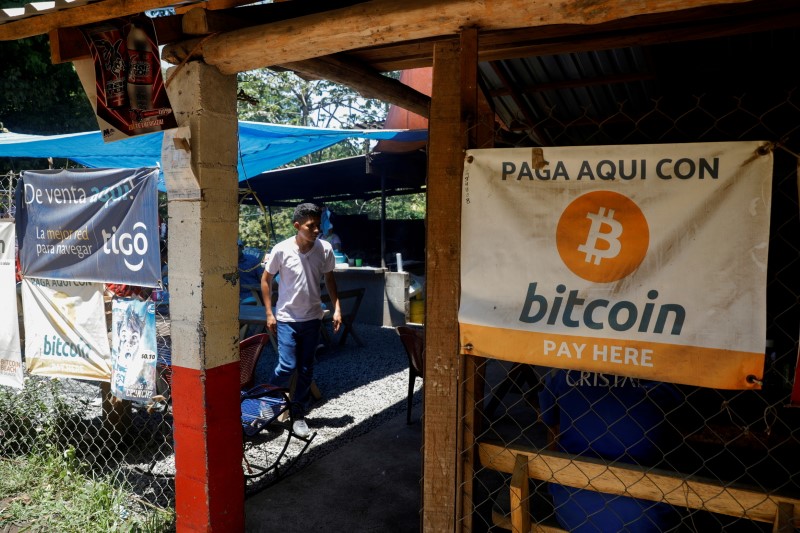 FILE PHOTO: People use Bitcoin in El Zonte Beach in Chiltiupan, El Salvador