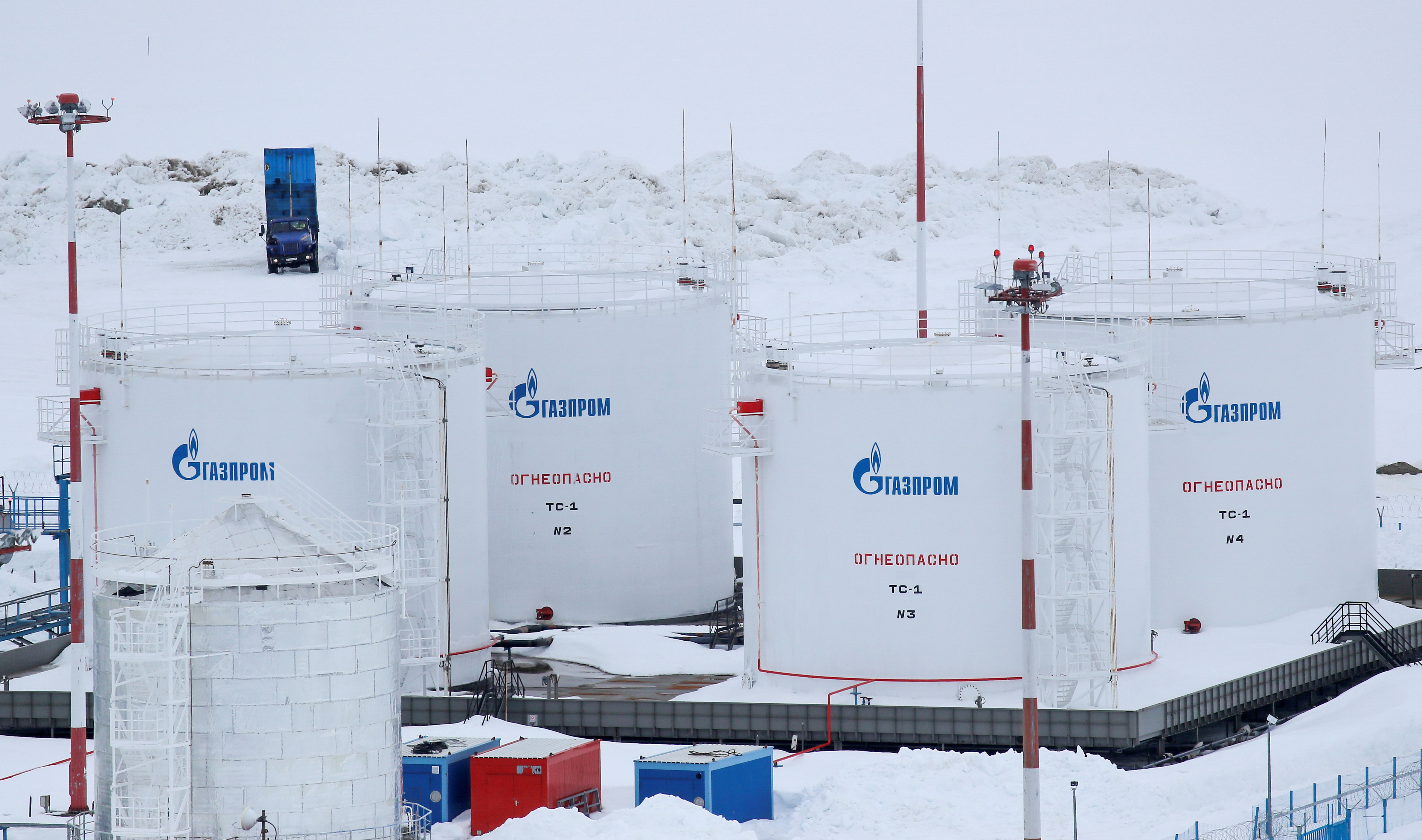 A view shows an airport near Gazprom's Bovanenkovo gas field