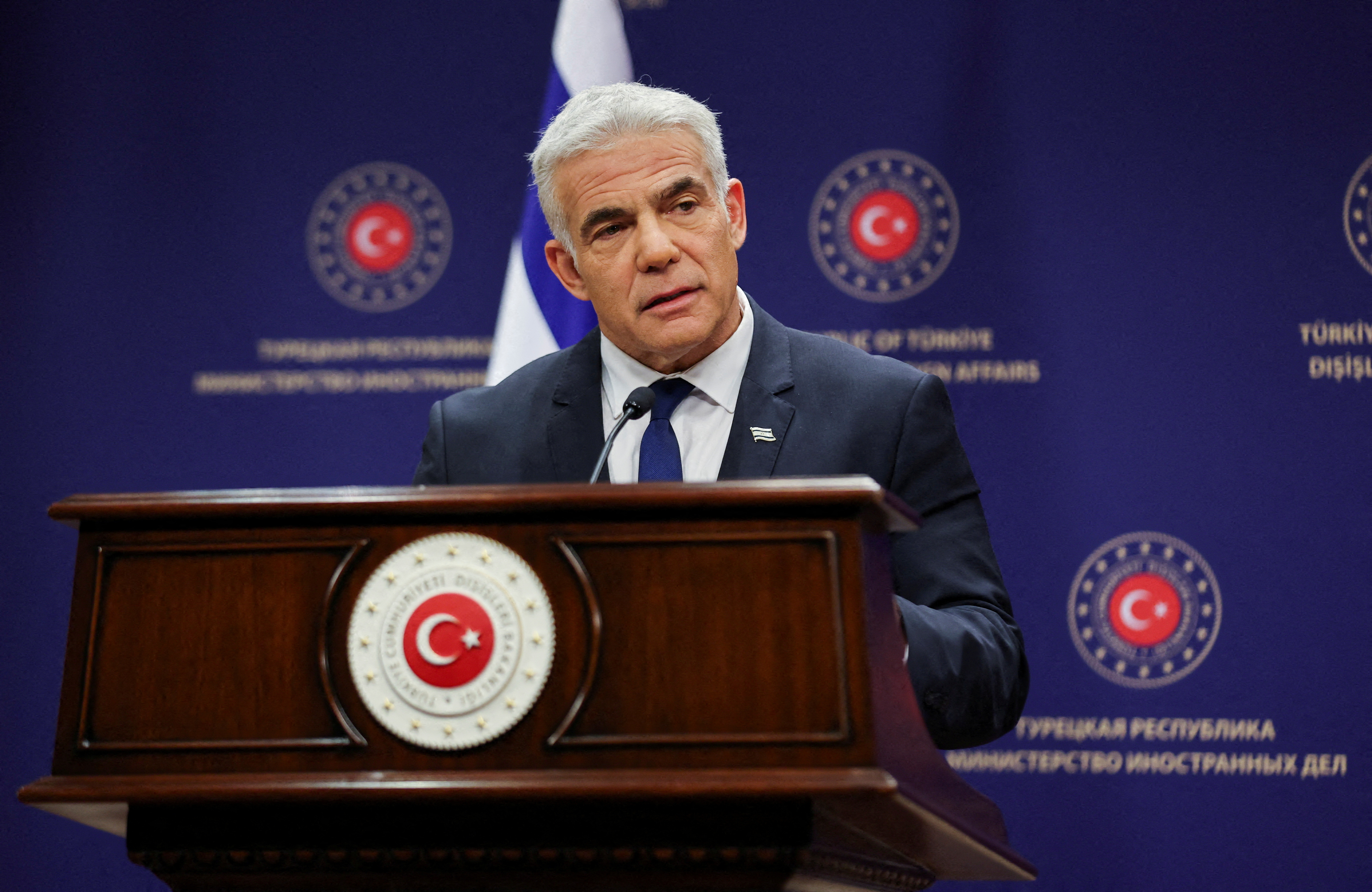 Israel's Foreign Minister Lapid visits Turkey