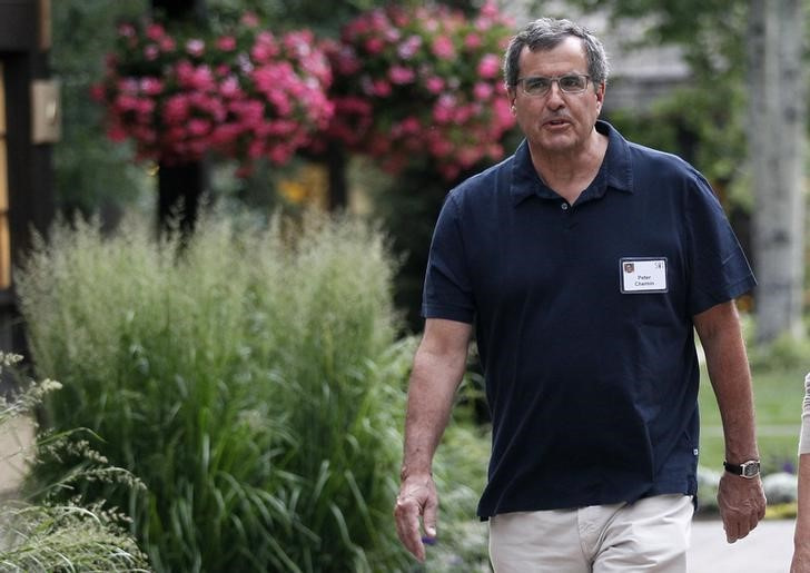 Peter Chernin, CEO of The Chernin Group, arrives at the annual Allen and Co. conference at the Sun Valley