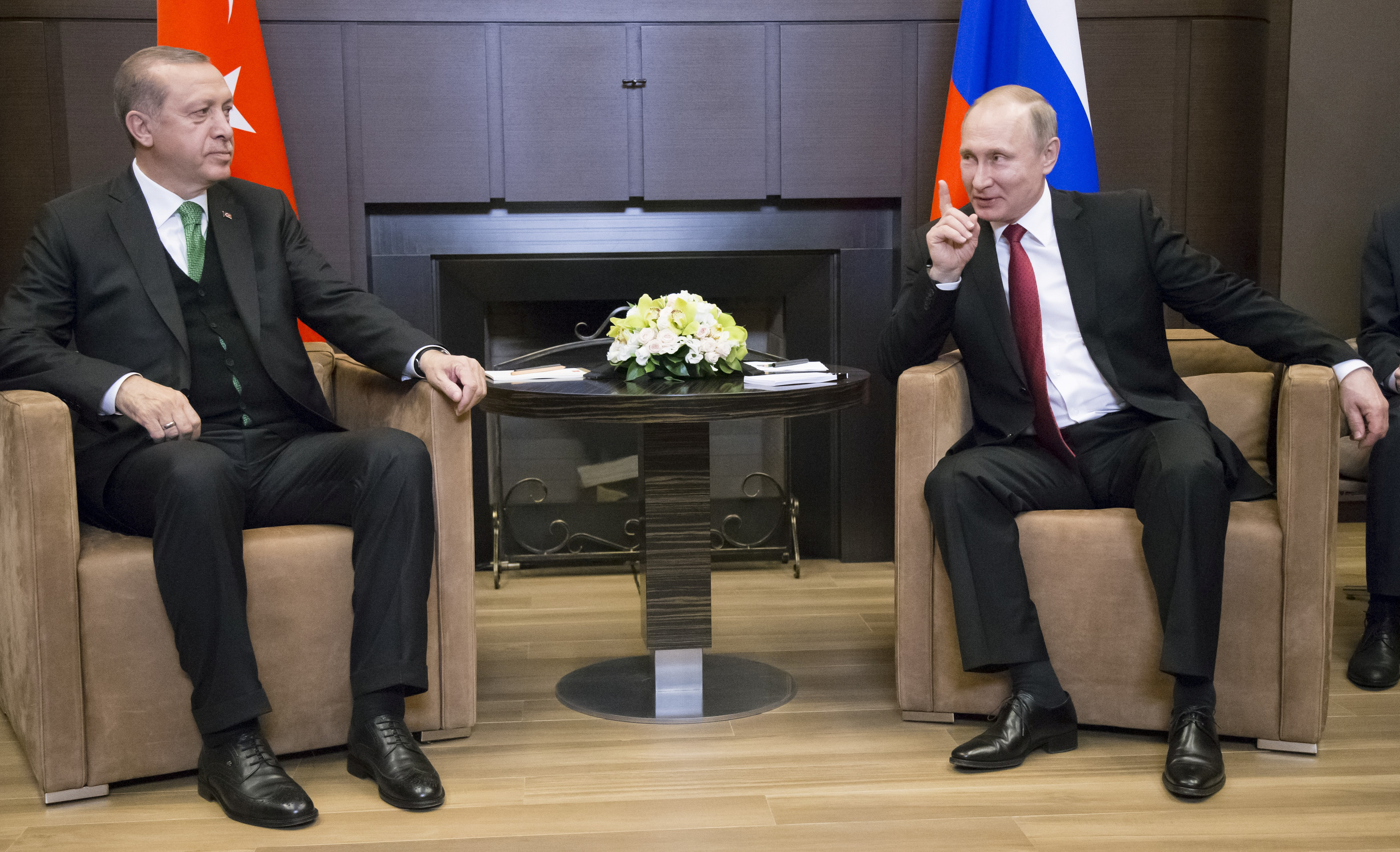 Russian President Putin meets his Turkish counterpart Erdogan in Sochi