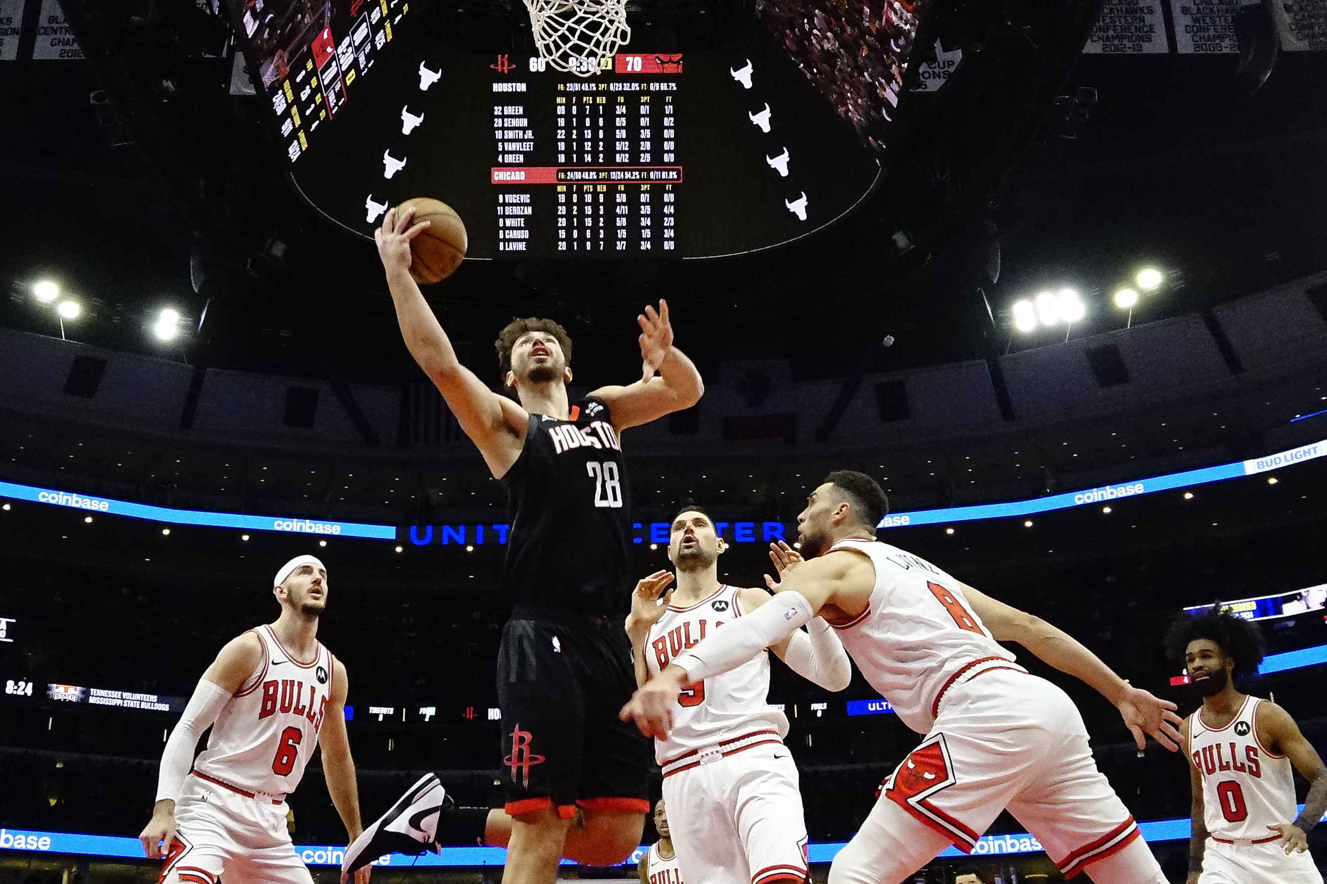 Coby White scores 30 points as the Chicago Bulls beat the Houston Rockets  124-119 in overtime - The San Diego Union-Tribune