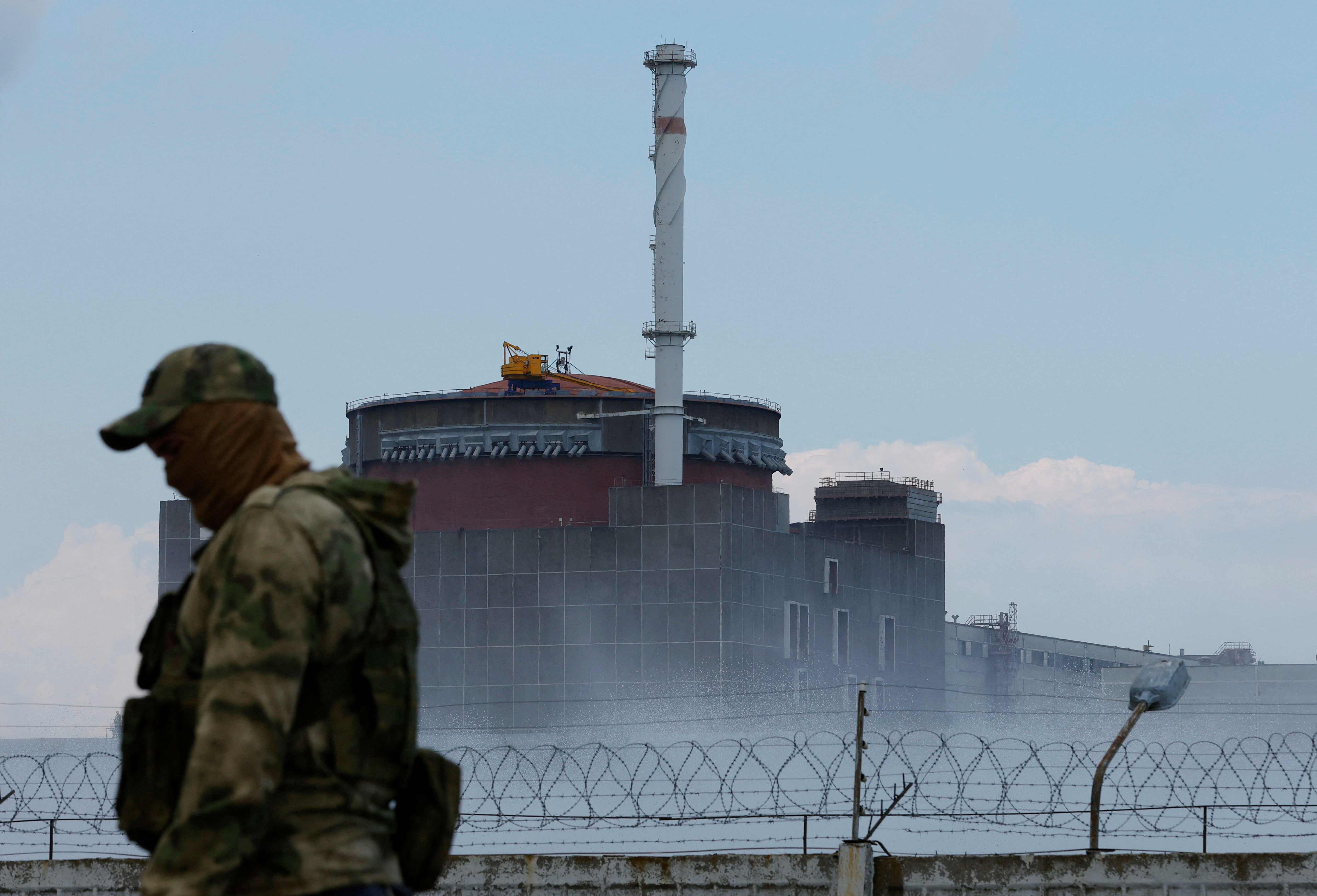 FILE PHOTO - Zaporizhzhia Nuclear Power Plant near Enerhodar