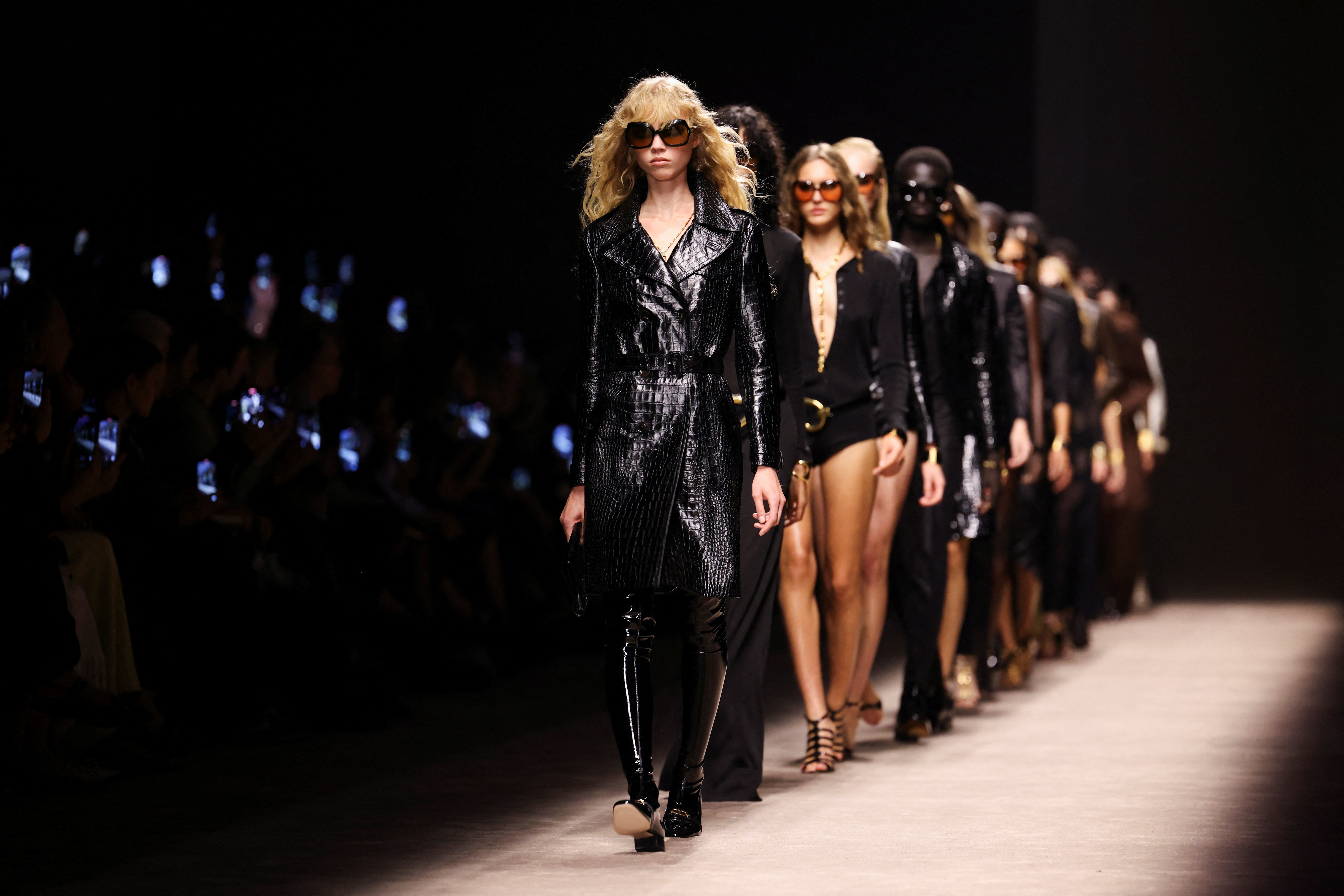 Peter Hawkings offers slinky designs in Tom Ford debut at Milan Fashion | Reuters