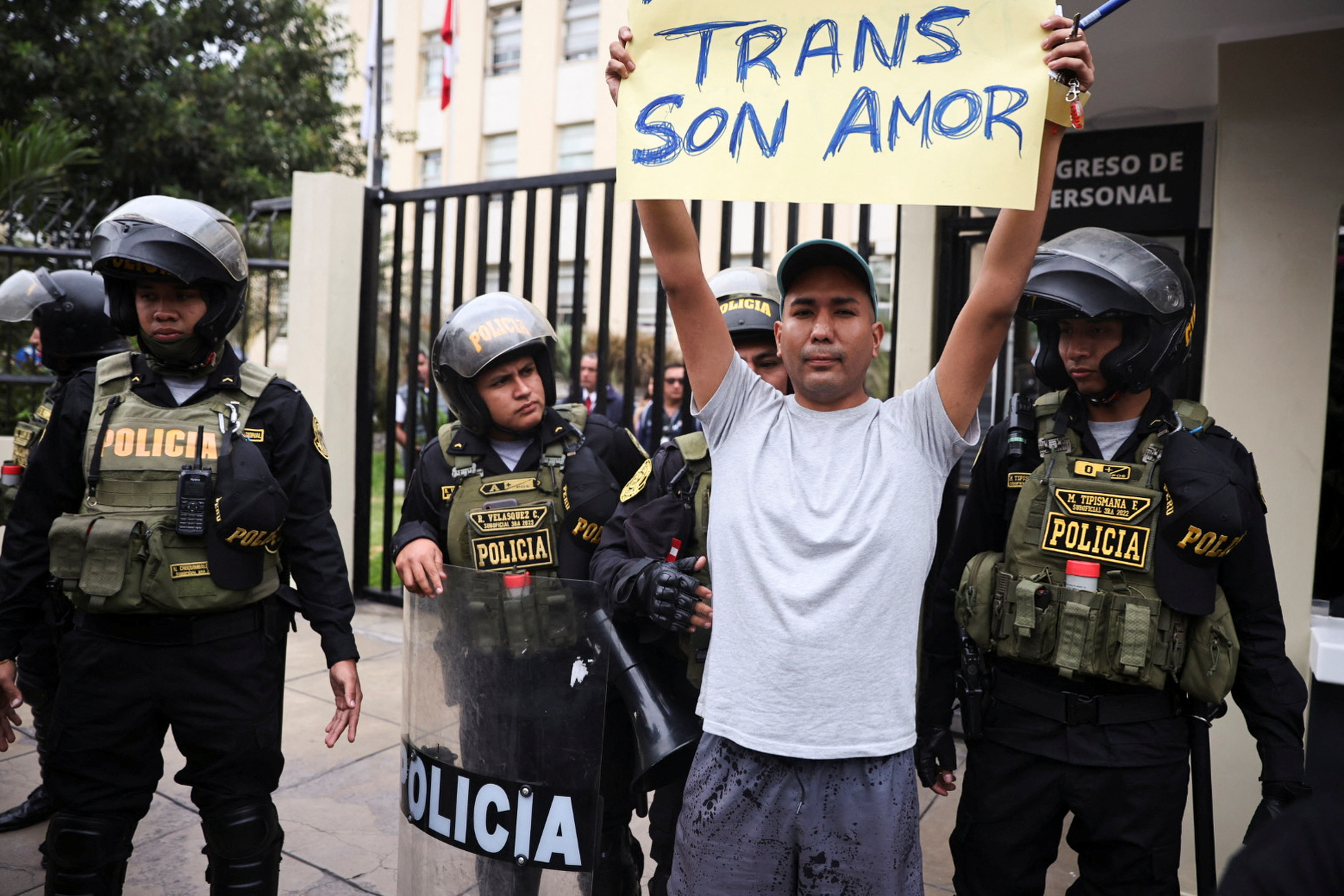 Protest by LGBT community groups in Lima