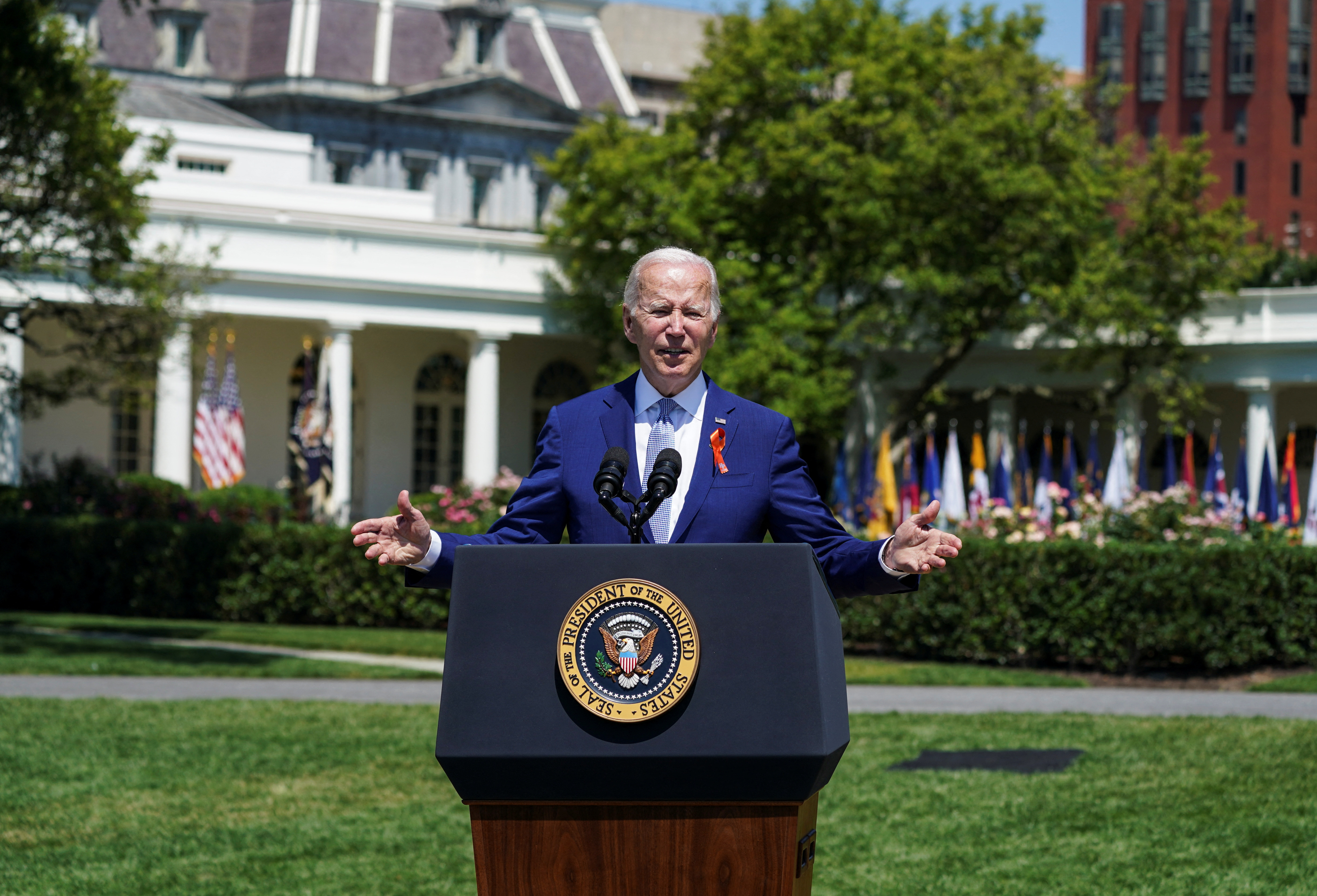 U.S. President Biden holds event to mark passage of gun safety law at the White House in Washington