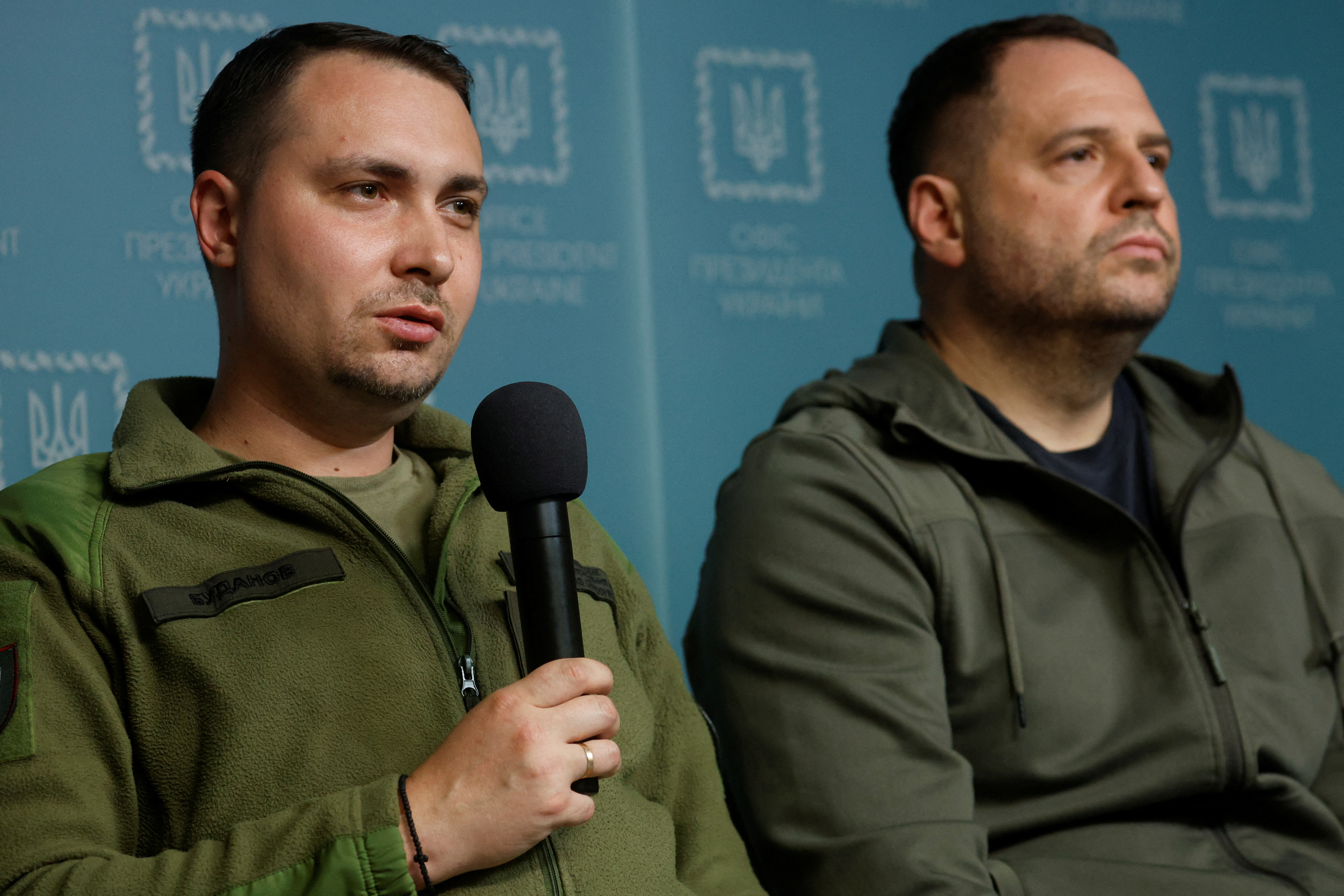 Top officials hold a news briefing about POWs swap, in Kyiv