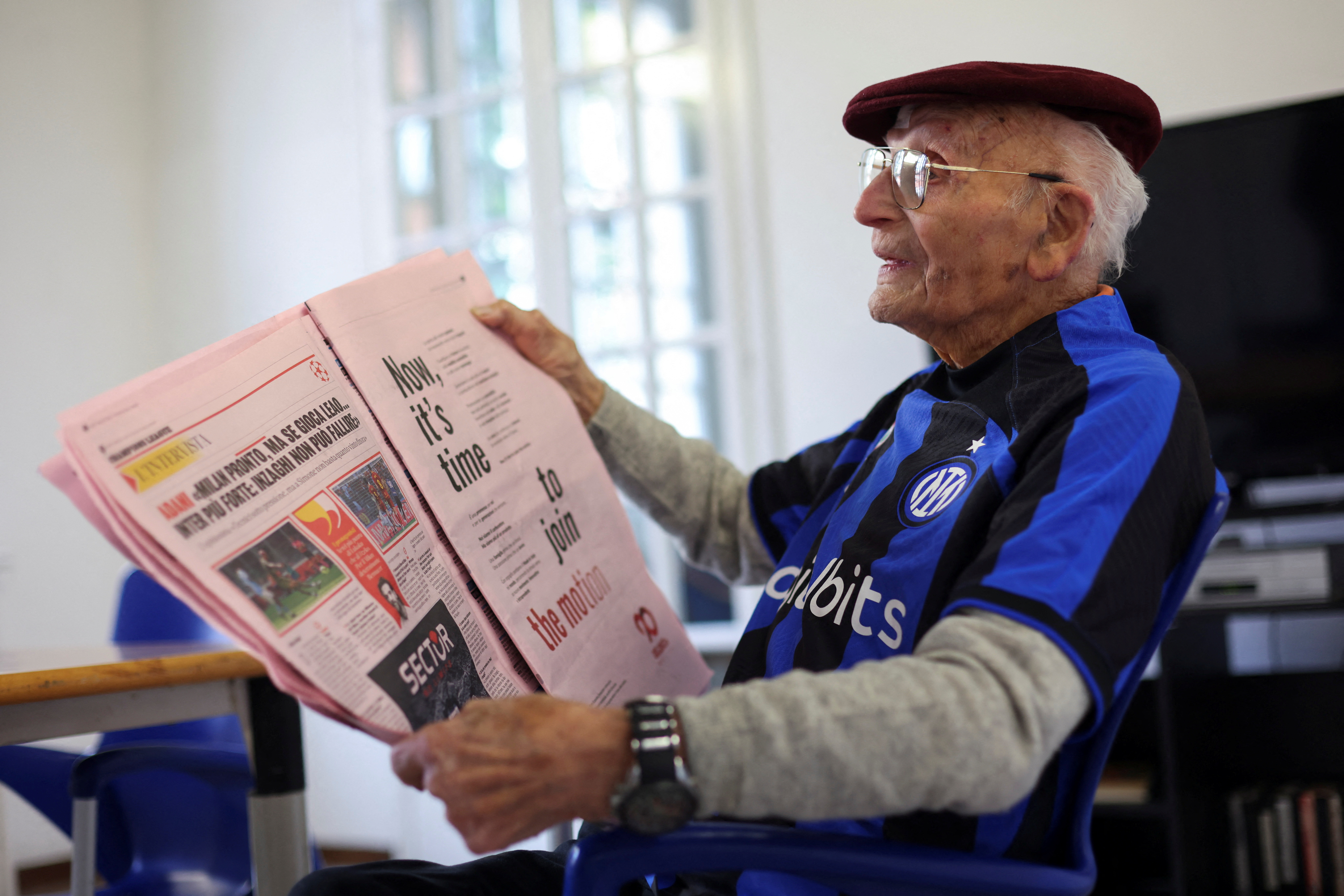 Dice un tifoso centenario disposto a rinunciare alla mia pensione per vincere l’Inter
