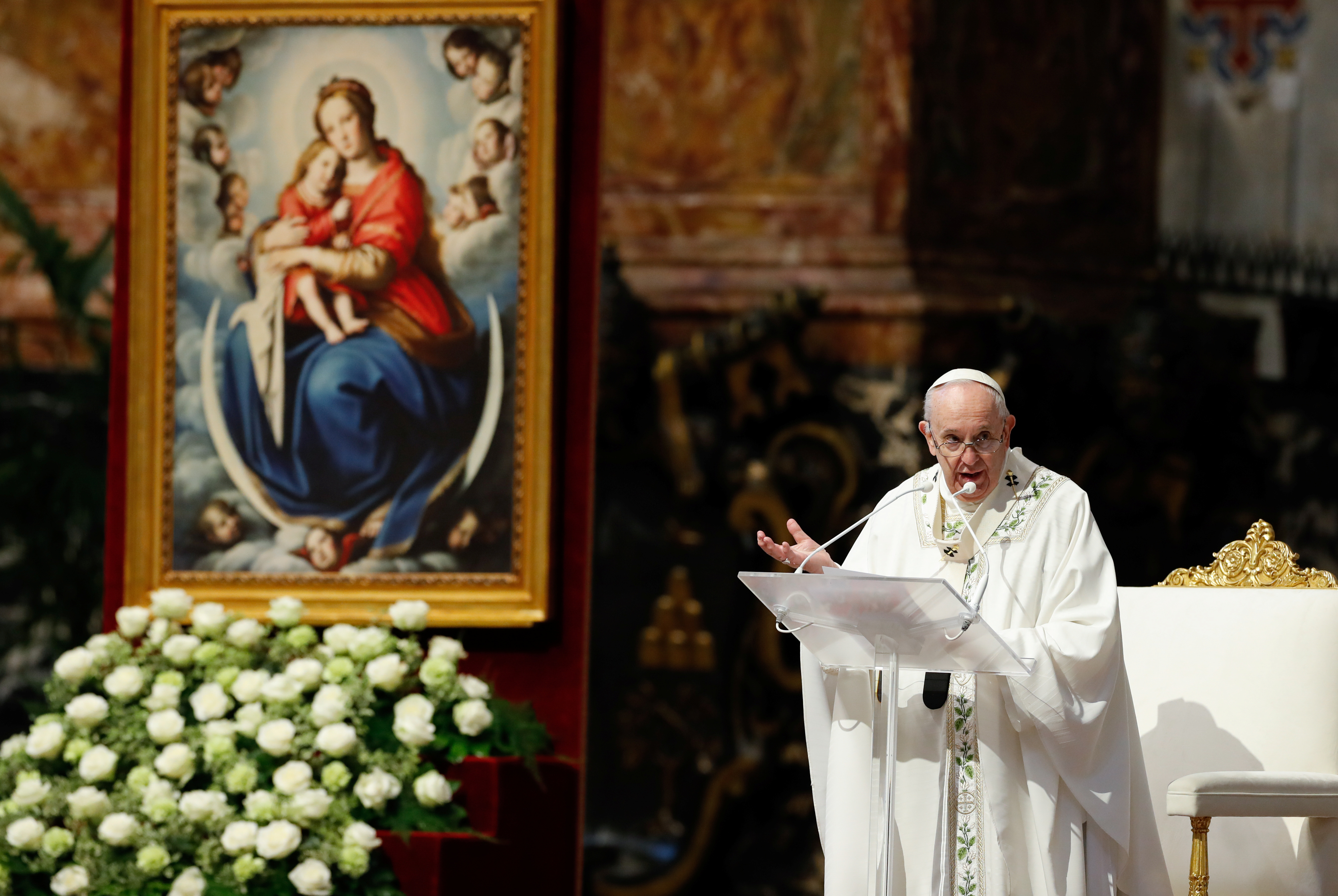 Pope Francis celebrates Holy Mass for the community of the faithful of Myanmar resident in Rome