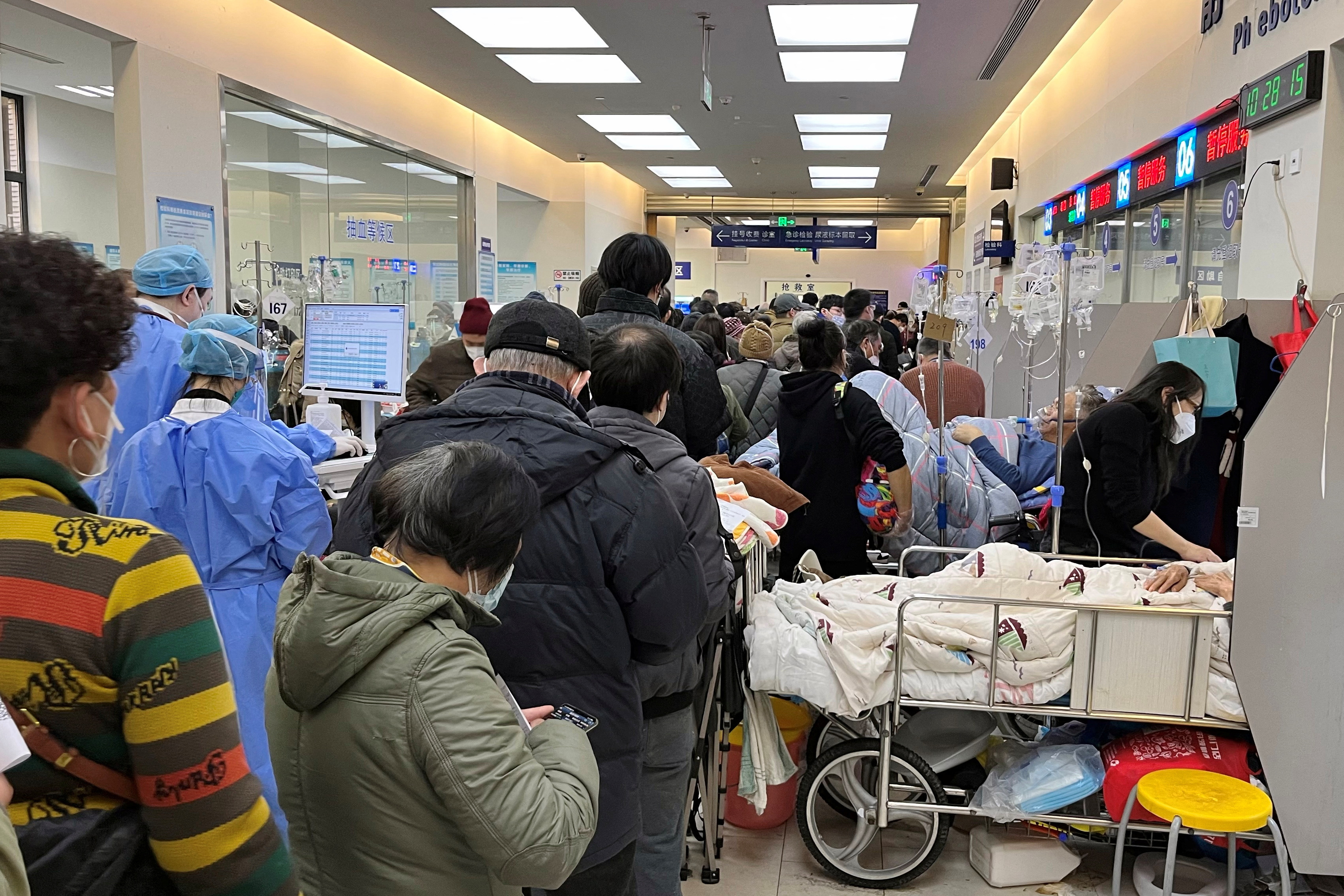 Hospital amid COVID-19 outbreak in Shanghai