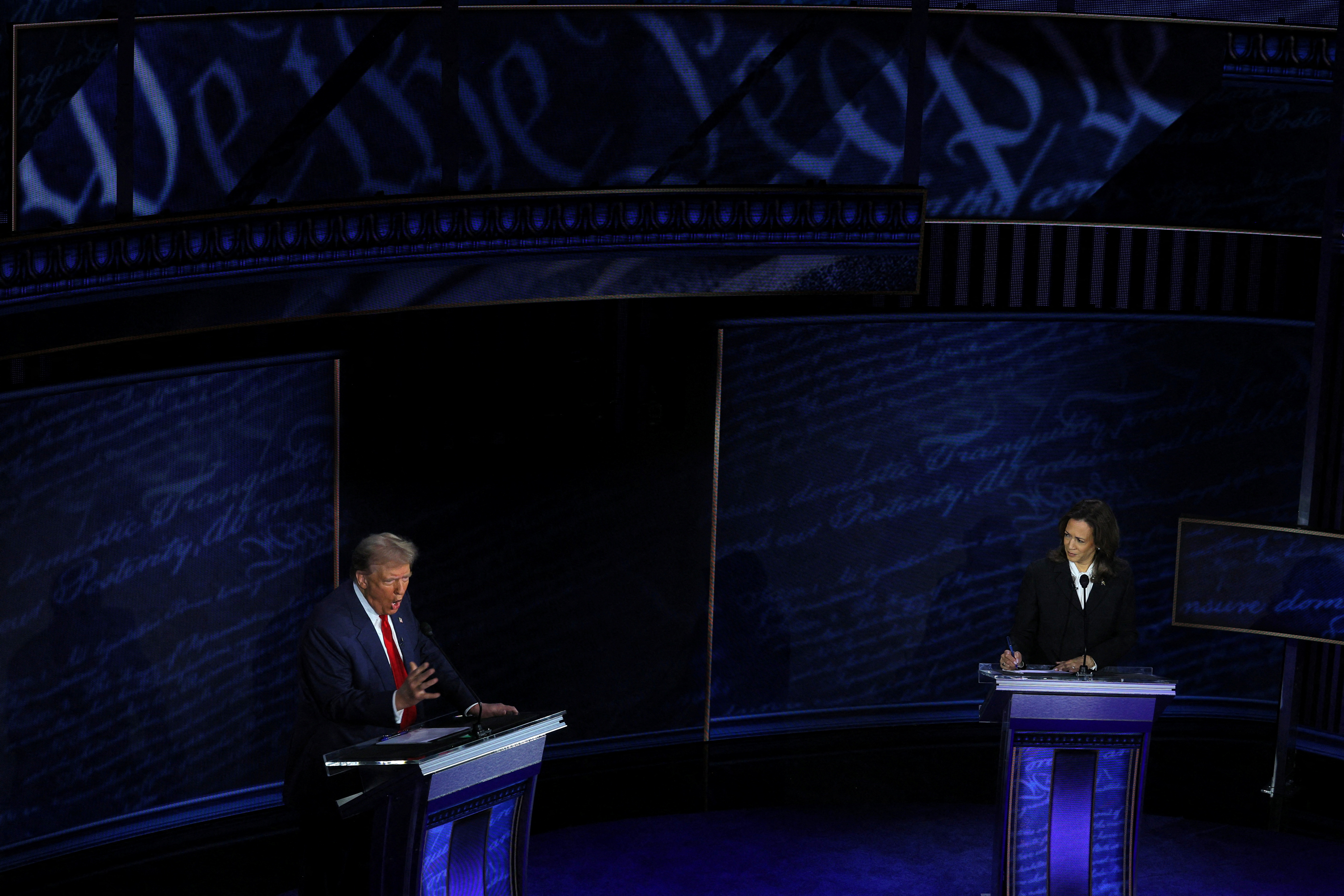 Harris-Trump presidential debate hosted by ABC in Philadelphia, Pennsylvania