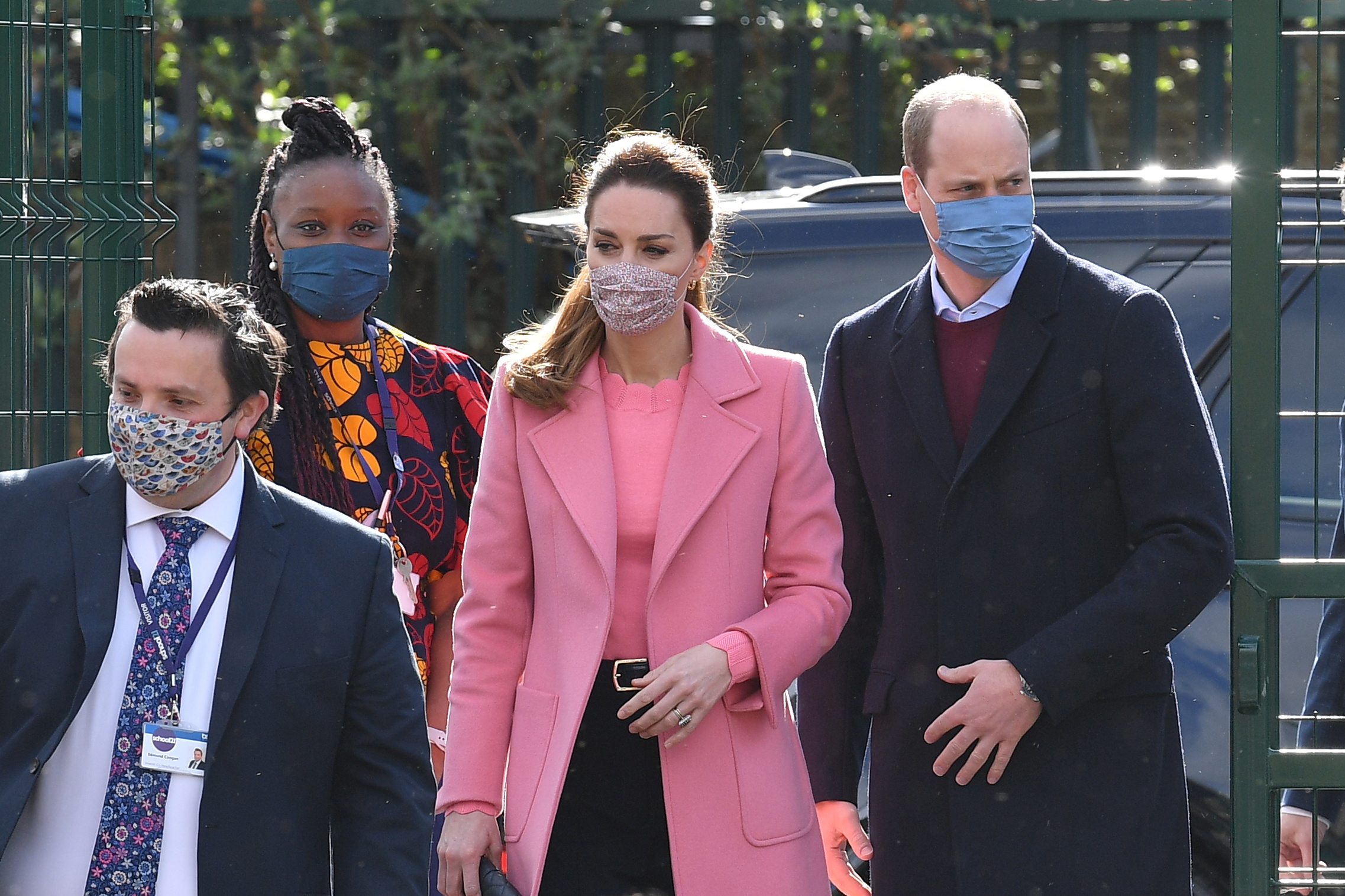 Britain's Prince William and Catherine, Duchess of Cambridge visit to School 21 in London