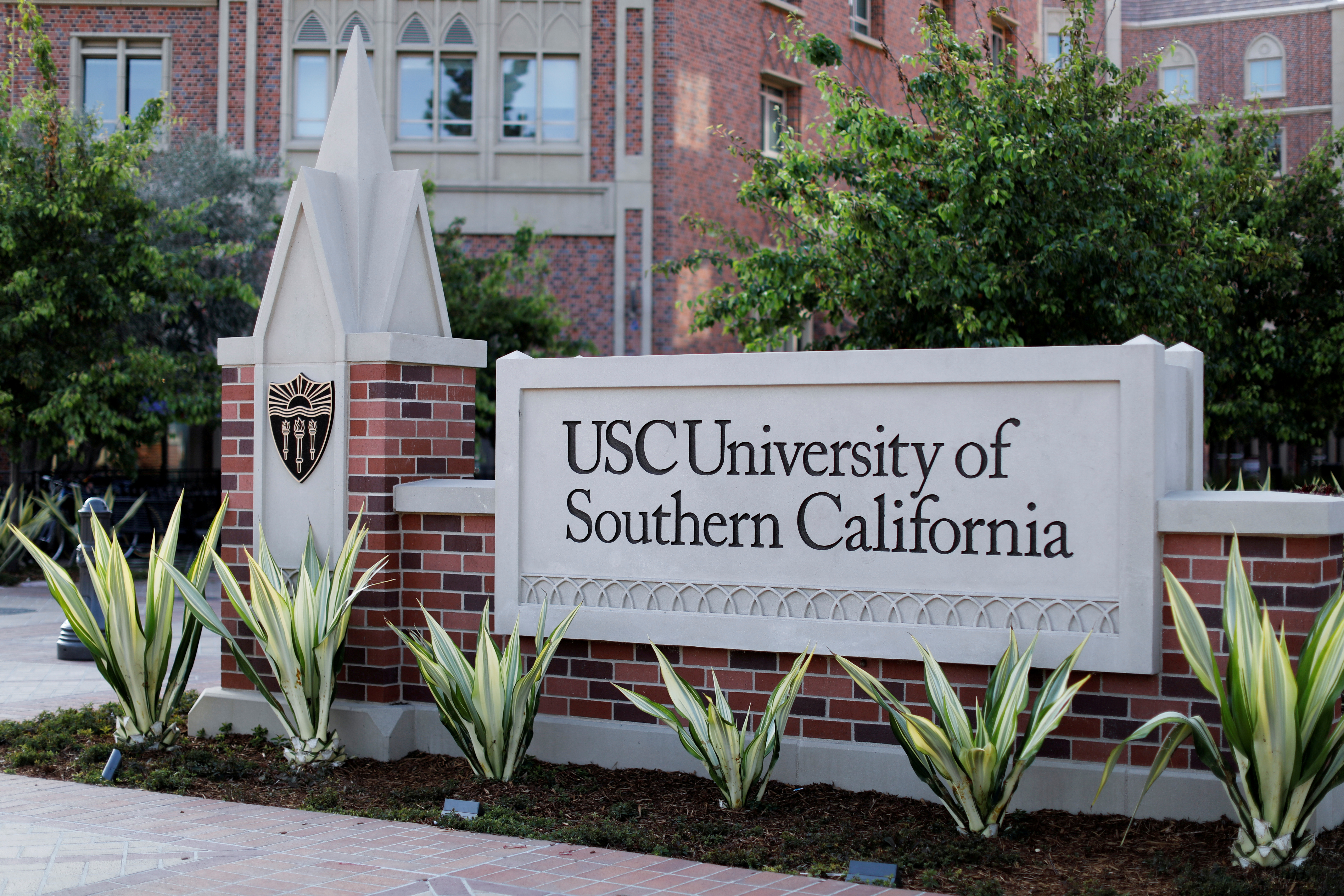 The University of Southern California is pictured in Los Angeles, California