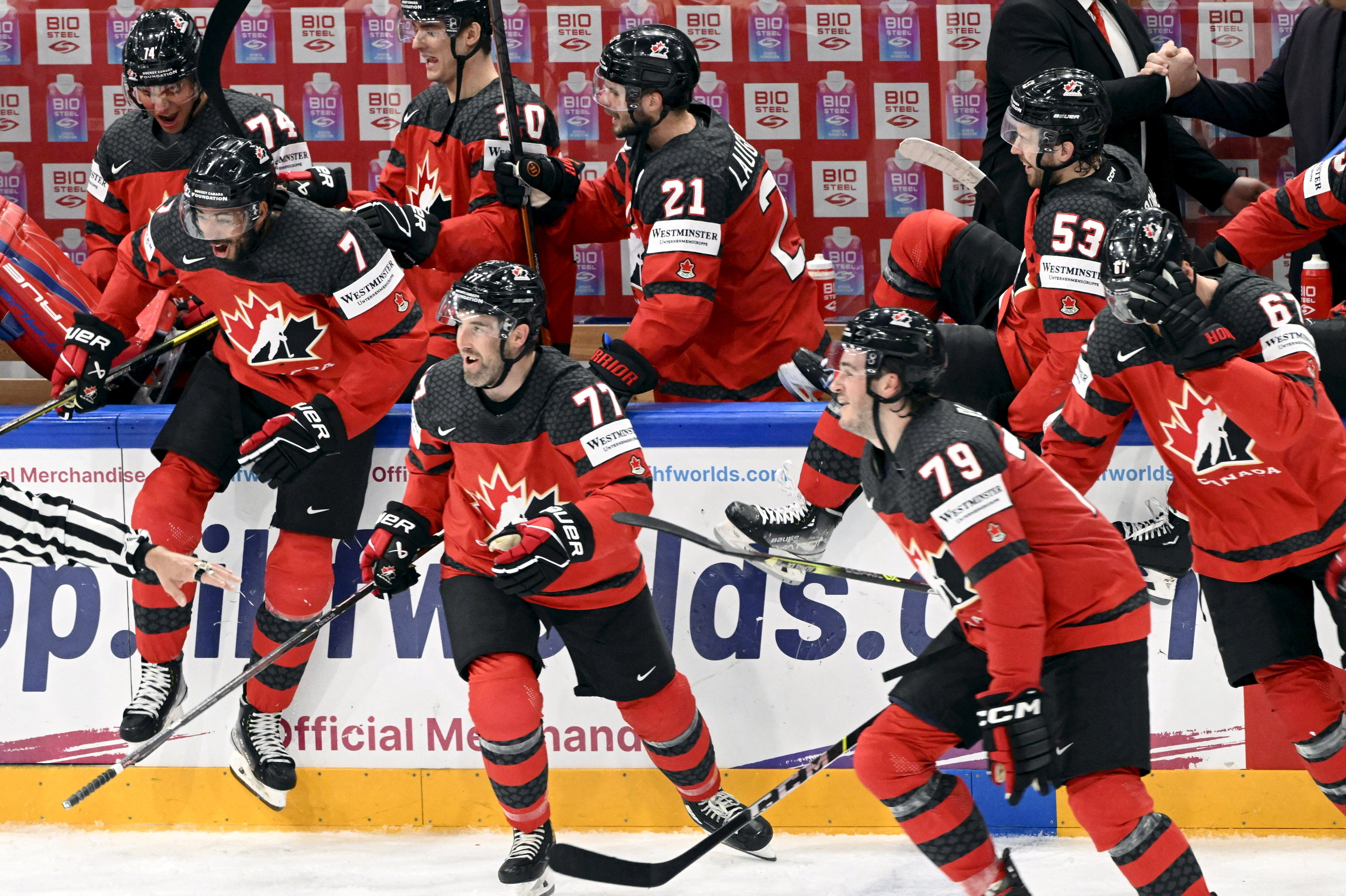 Blais scores 2 as Canada downs Germany 5-2 for record 28th title at hockey  worlds