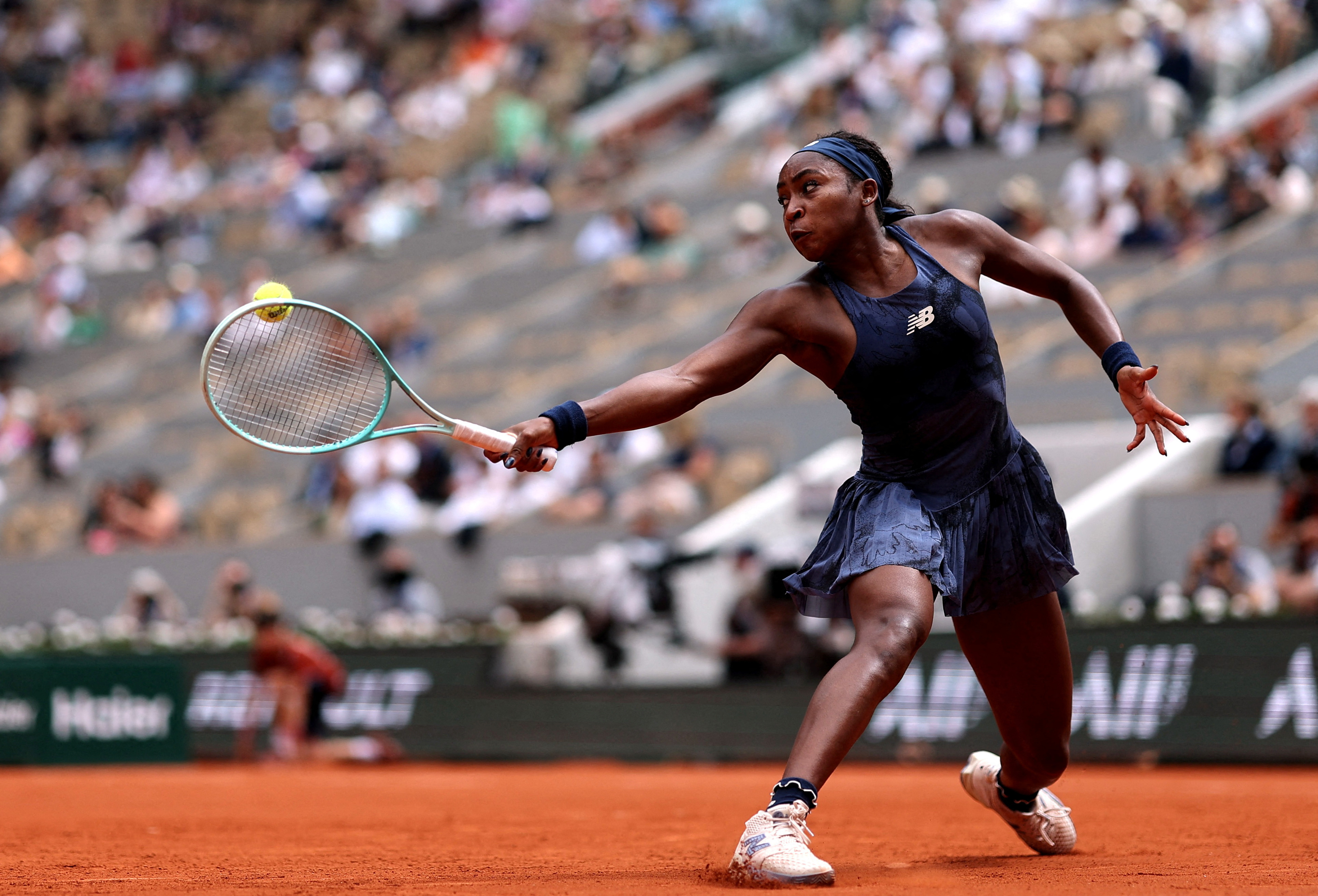 テニス＝ガウフ準々決勝進出、世界361位ボワソンは金星 全仏OP