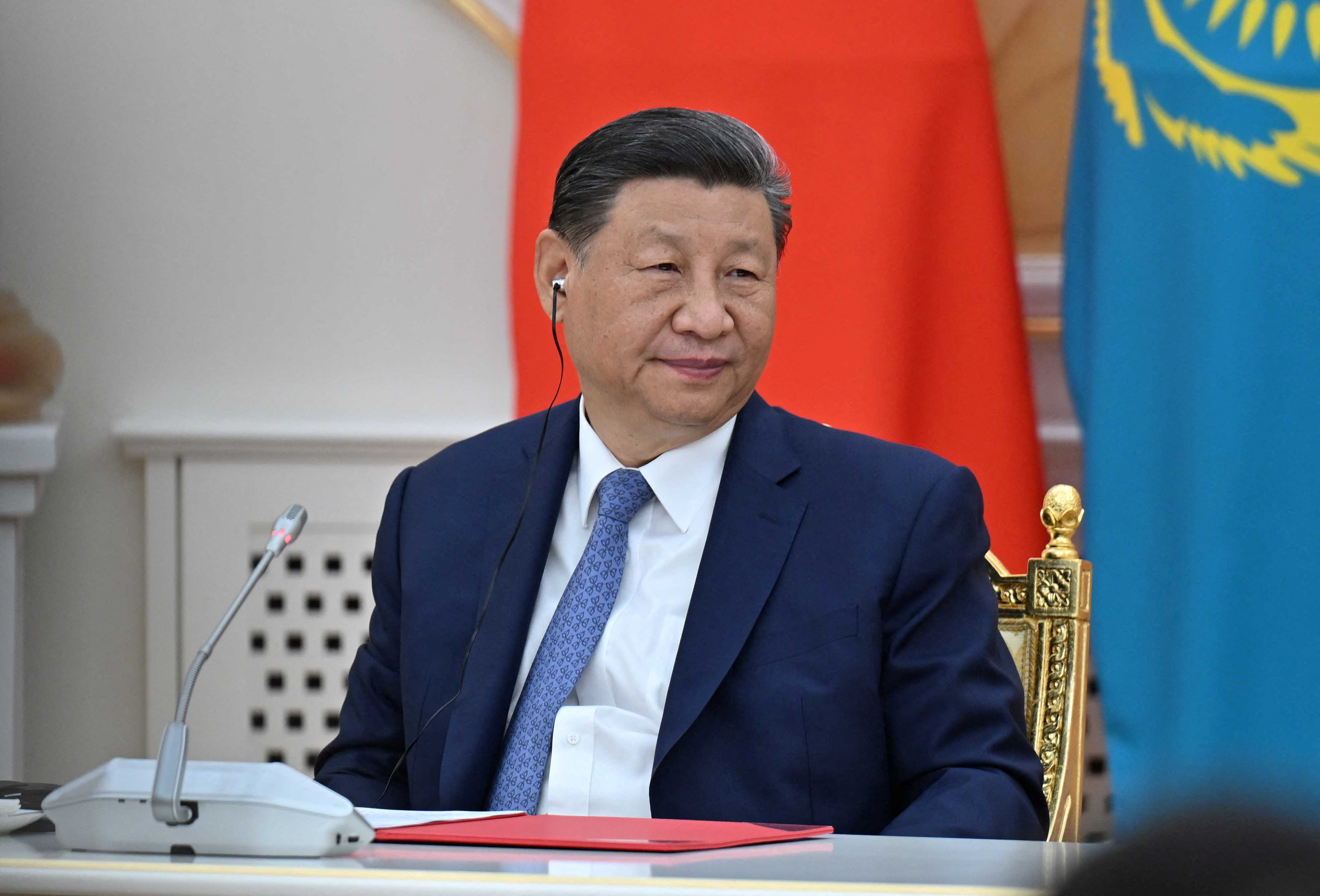 Kazakhstan's President Tokayev and China's President Xi meet in Astana