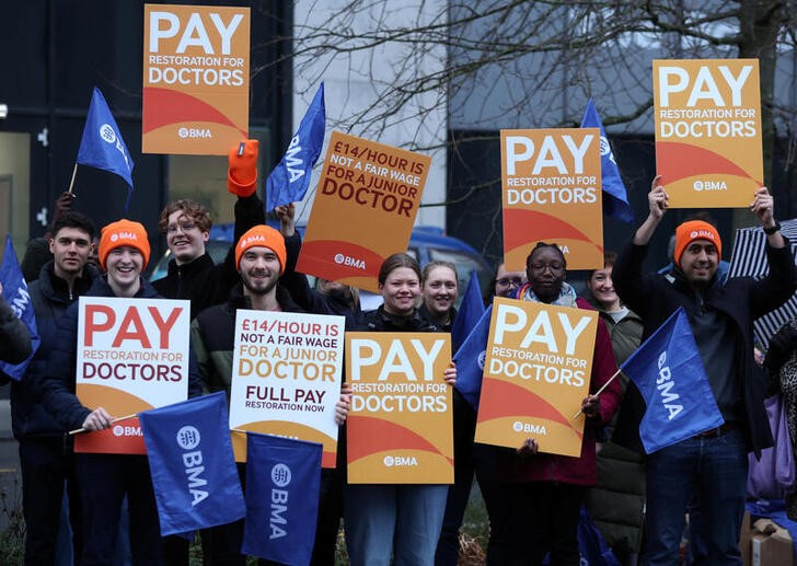 Junior doctors strike over pay and conditions, in Liverpool