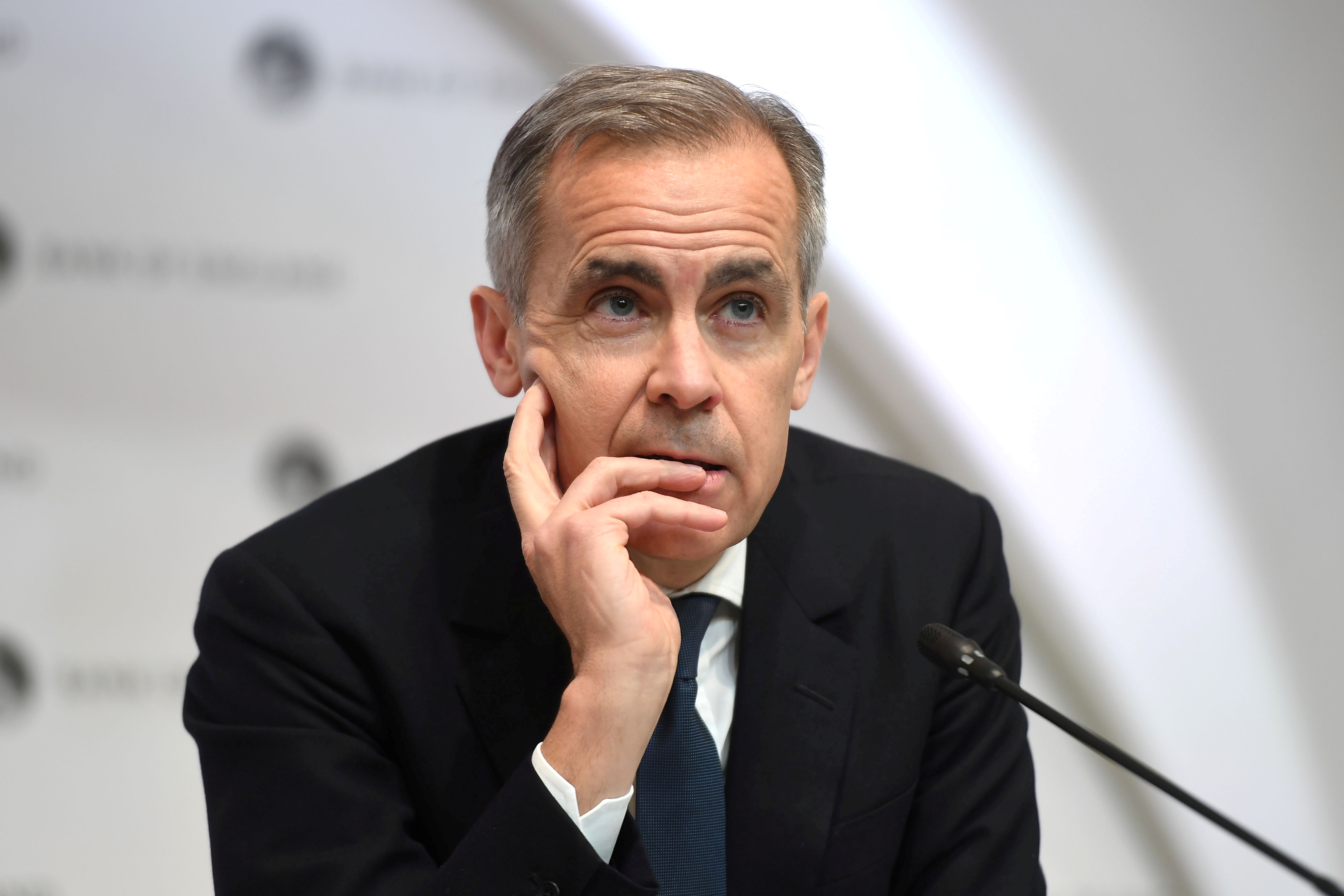 Bank of England (BOE) Governor Mark Carney attends a news conference in London