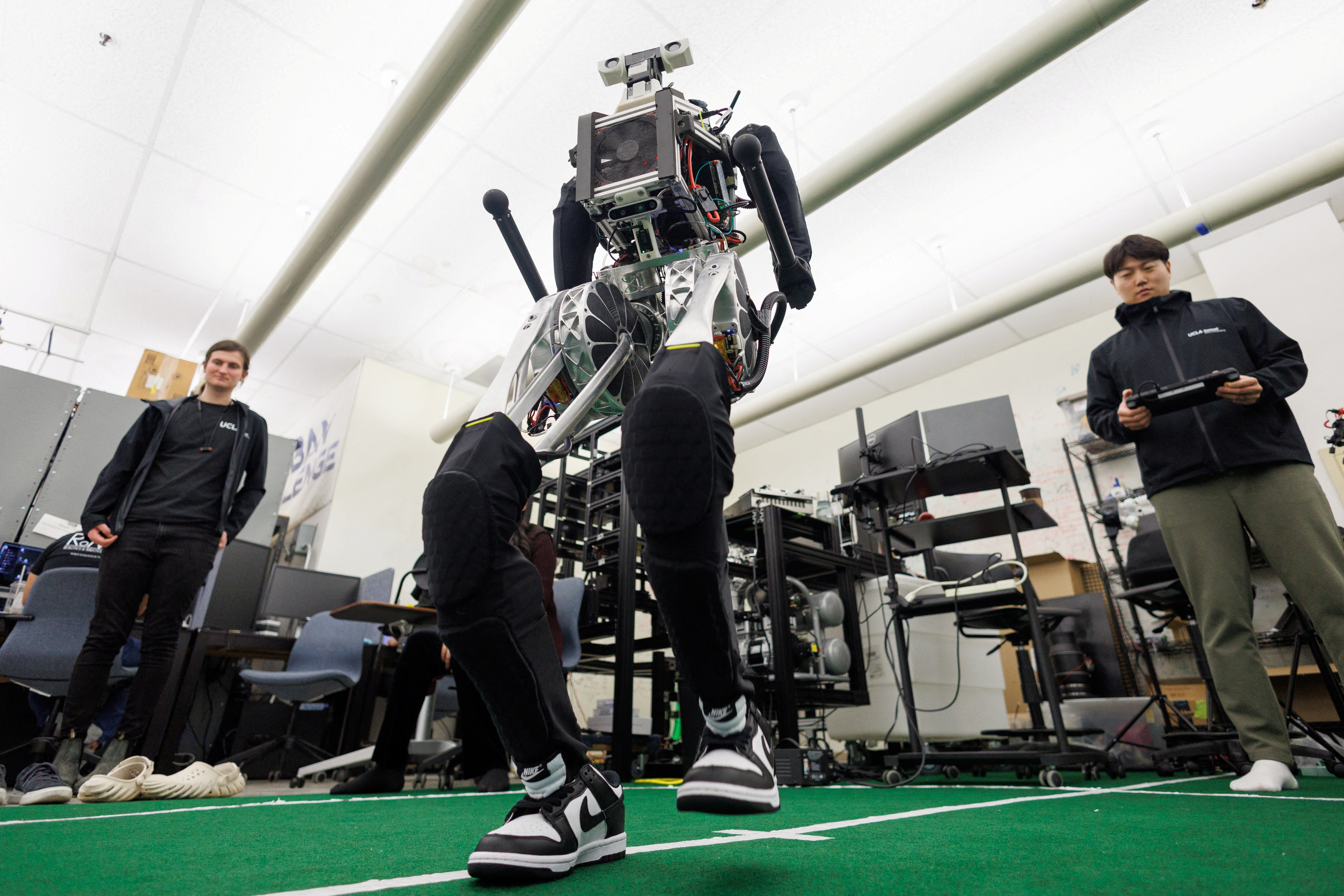 Humanoid robot developed at UCLA in Los Angeles, CA